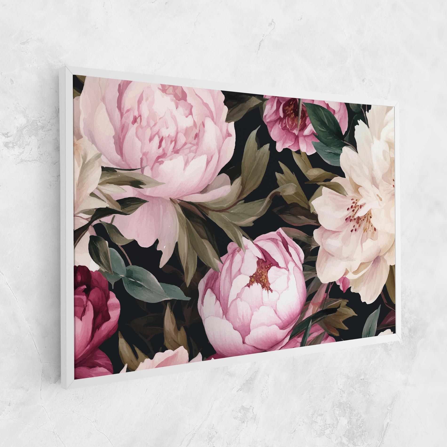 Leinwandbild Peony Paint mockup 1