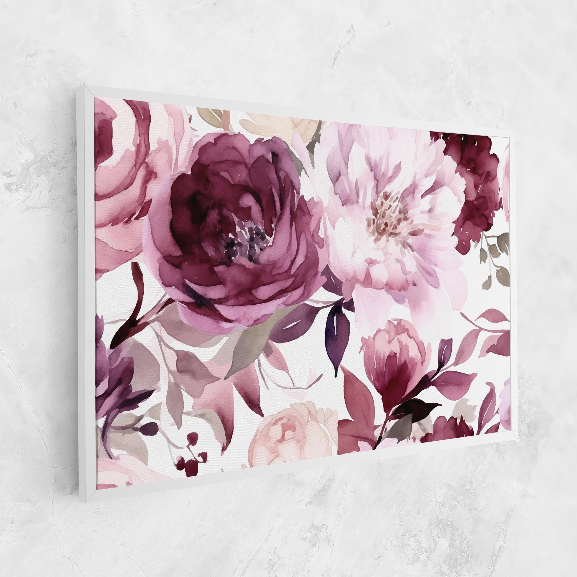 Leinwandbild Peony Pink Purple mockup 1