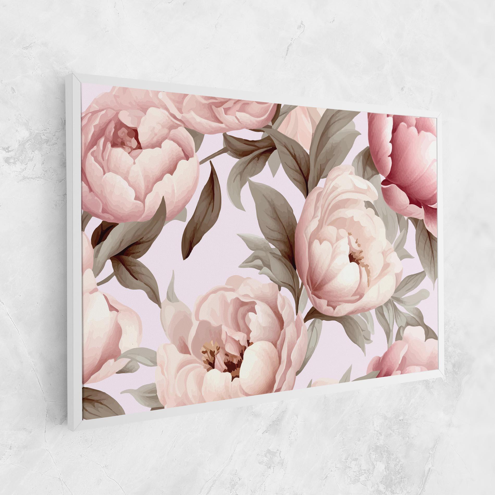 Leinwandbild Pink Peony Buds mockup 1