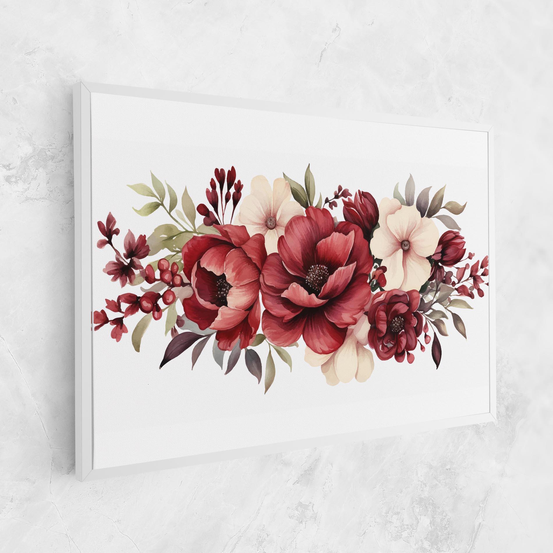 Leinwandbild Red Peony mockup 1