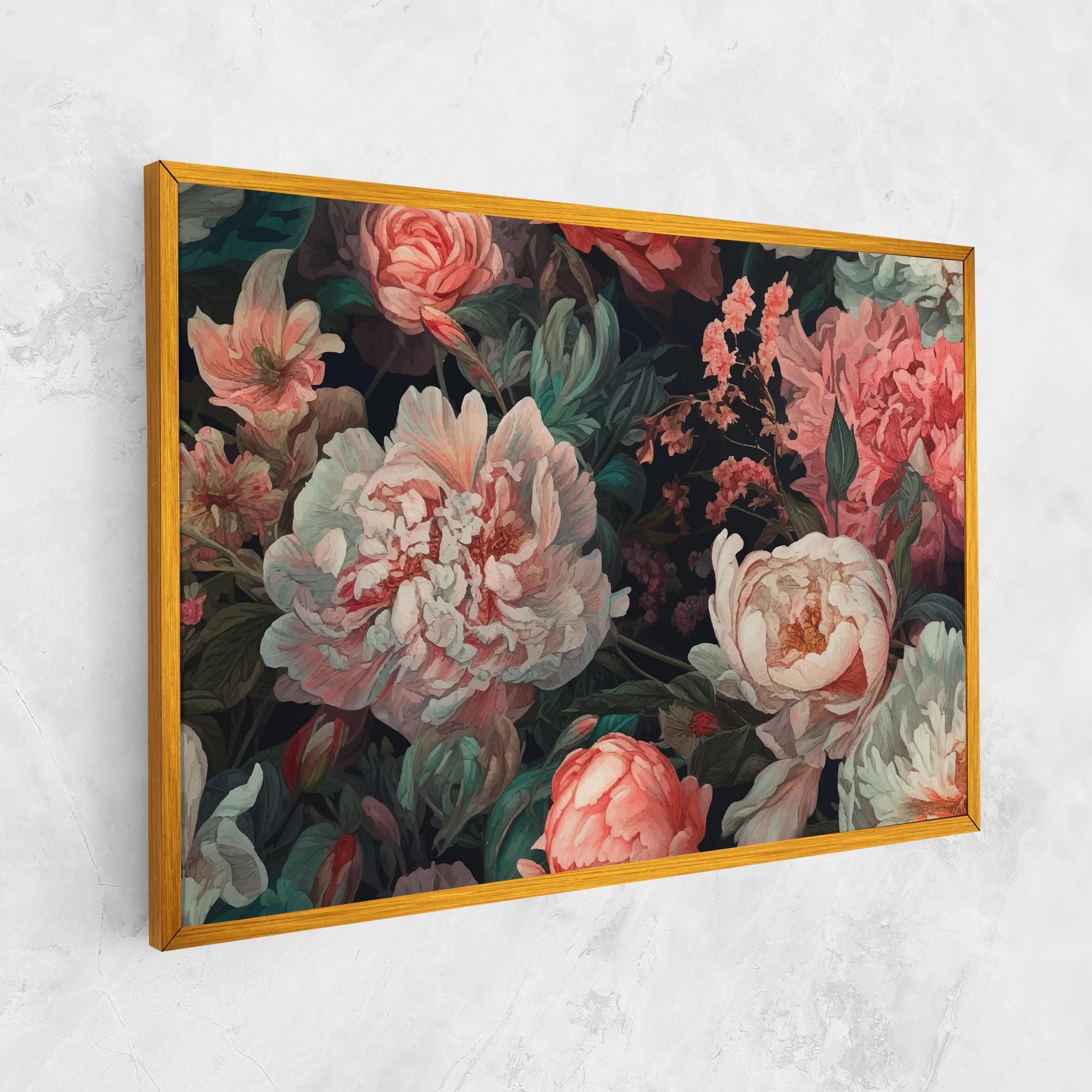 Artistic Pink Peony mockup 1