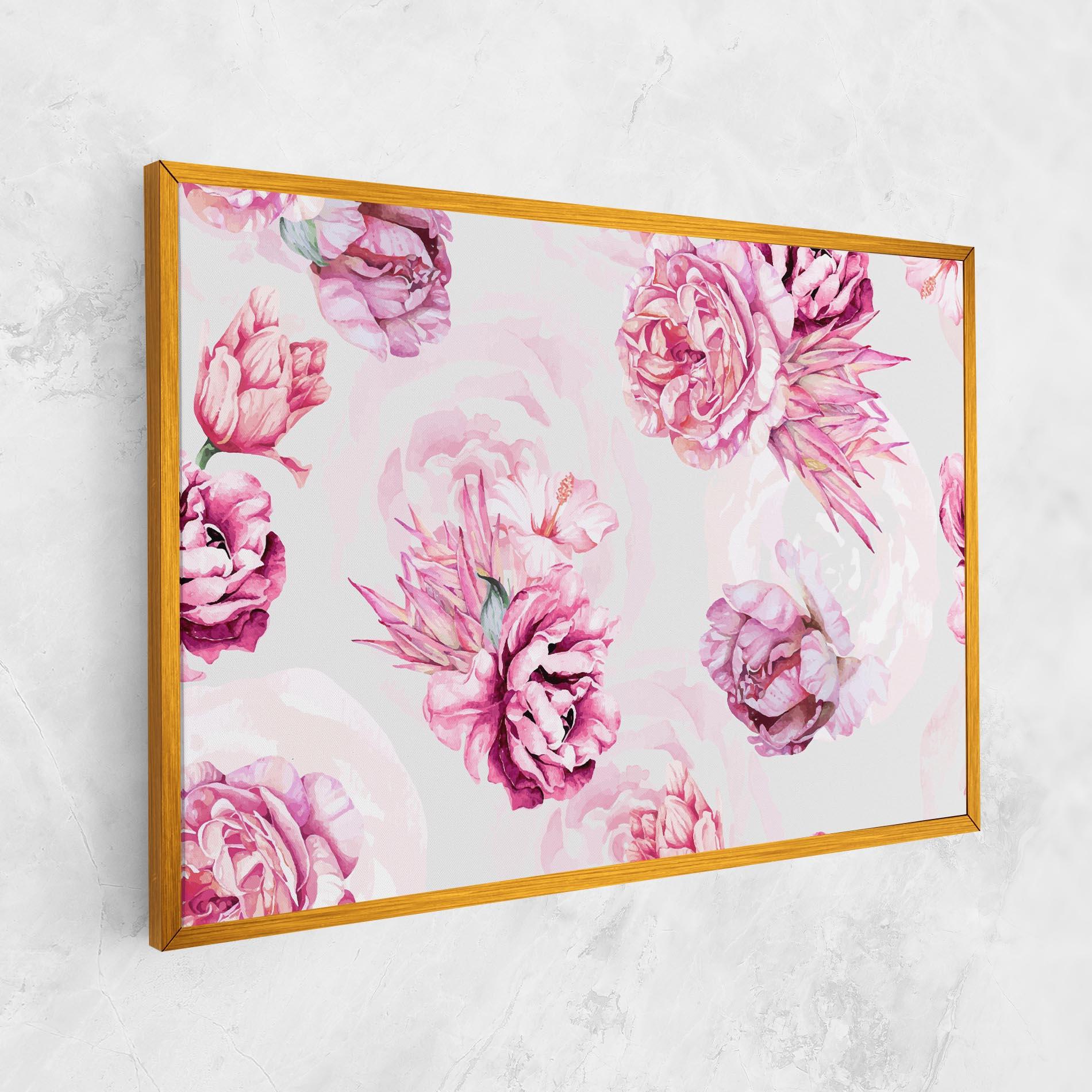 Leinwandbild Blooming Peony mockup 1