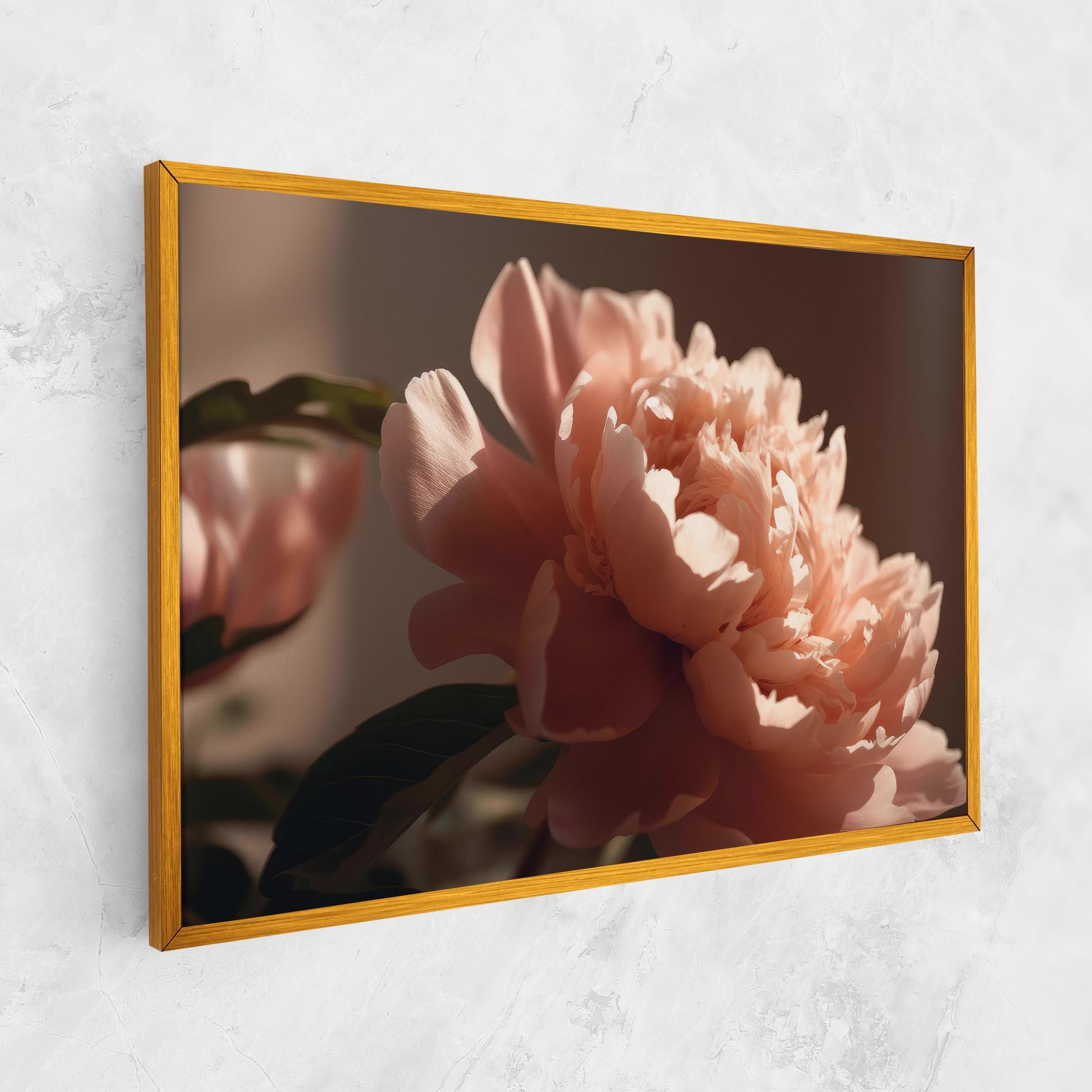 Leinwandbild Light Orange Peony View mockup 1