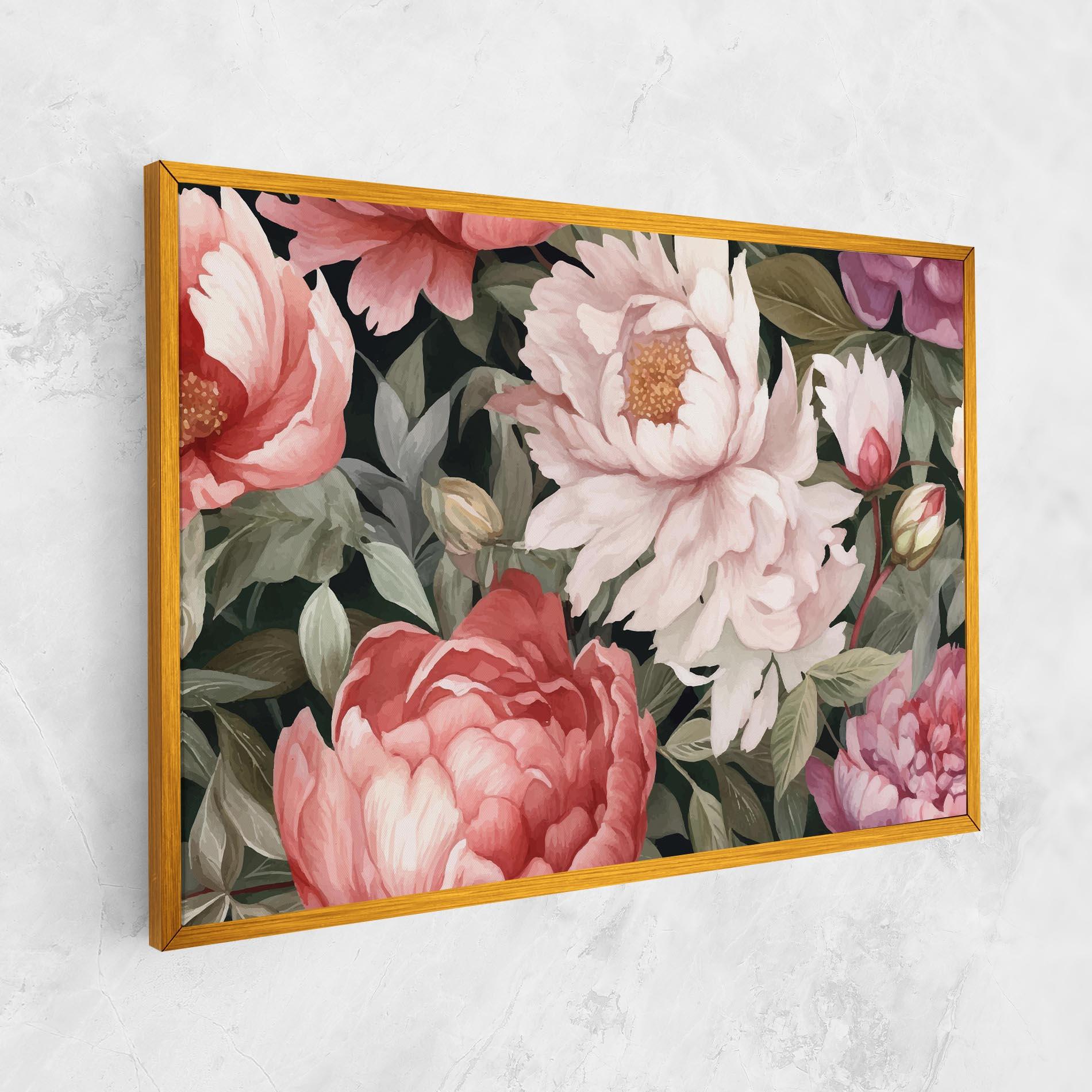 Leinwandbild Light Peony Art mockup 1