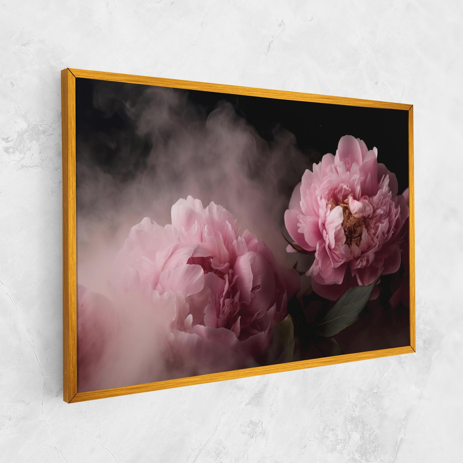 Leinwandbild Peony In Smoke mockup 1