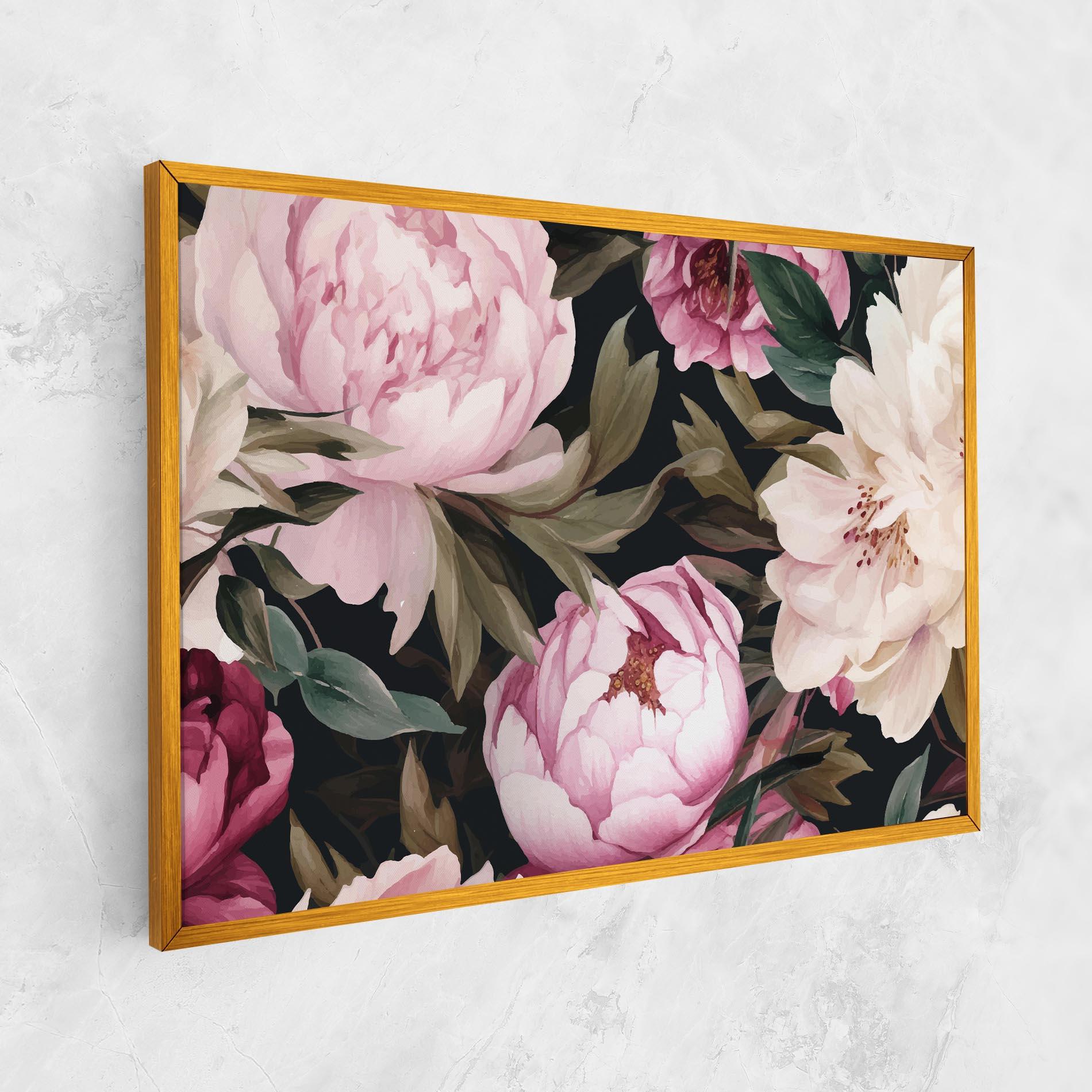 Leinwandbild Peony Paint mockup 1