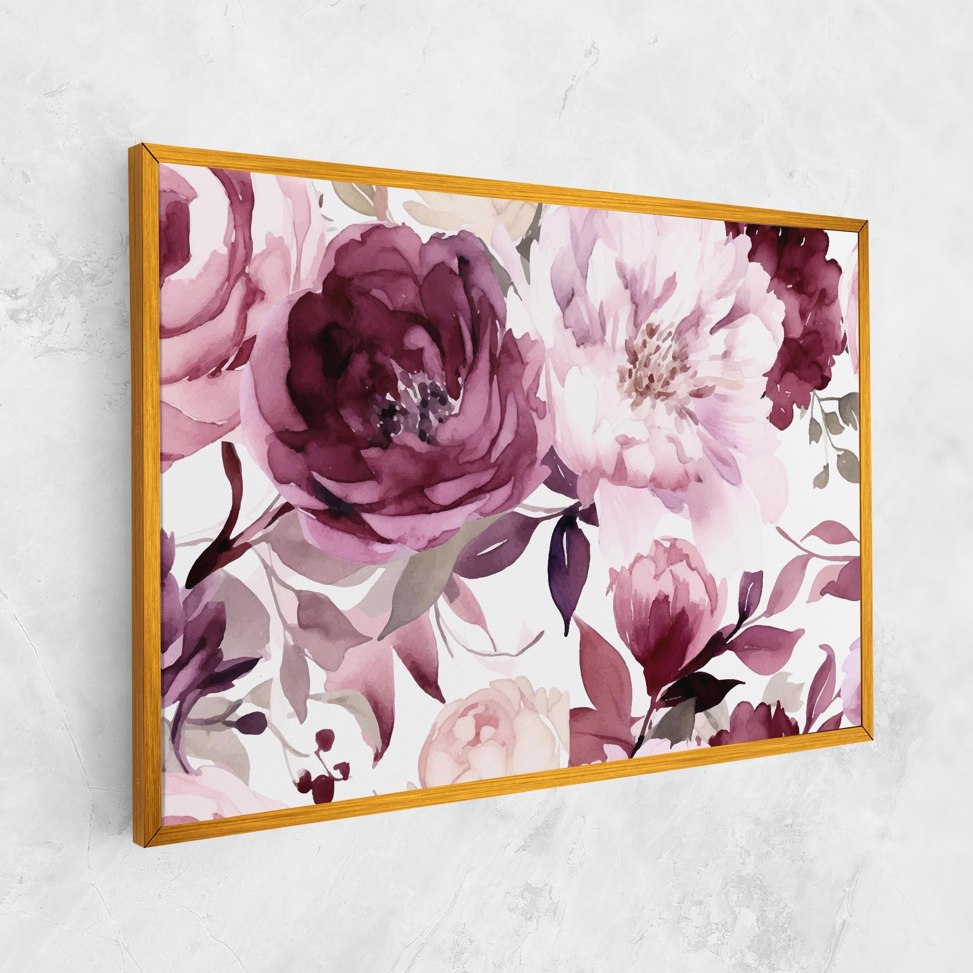 Leinwandbild Peony Pink Purple mockup 1