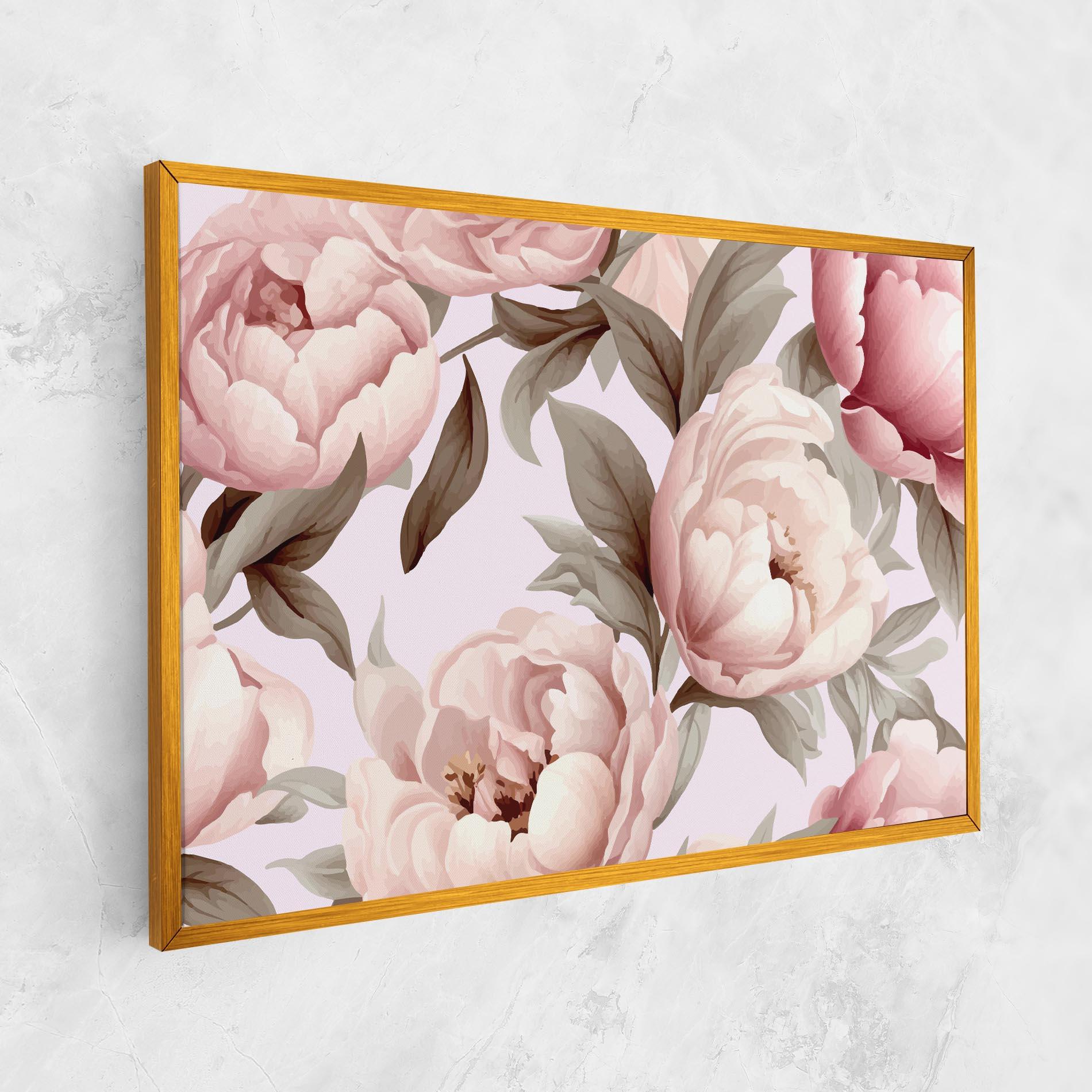 Leinwandbild Pink Peony Buds mockup 1