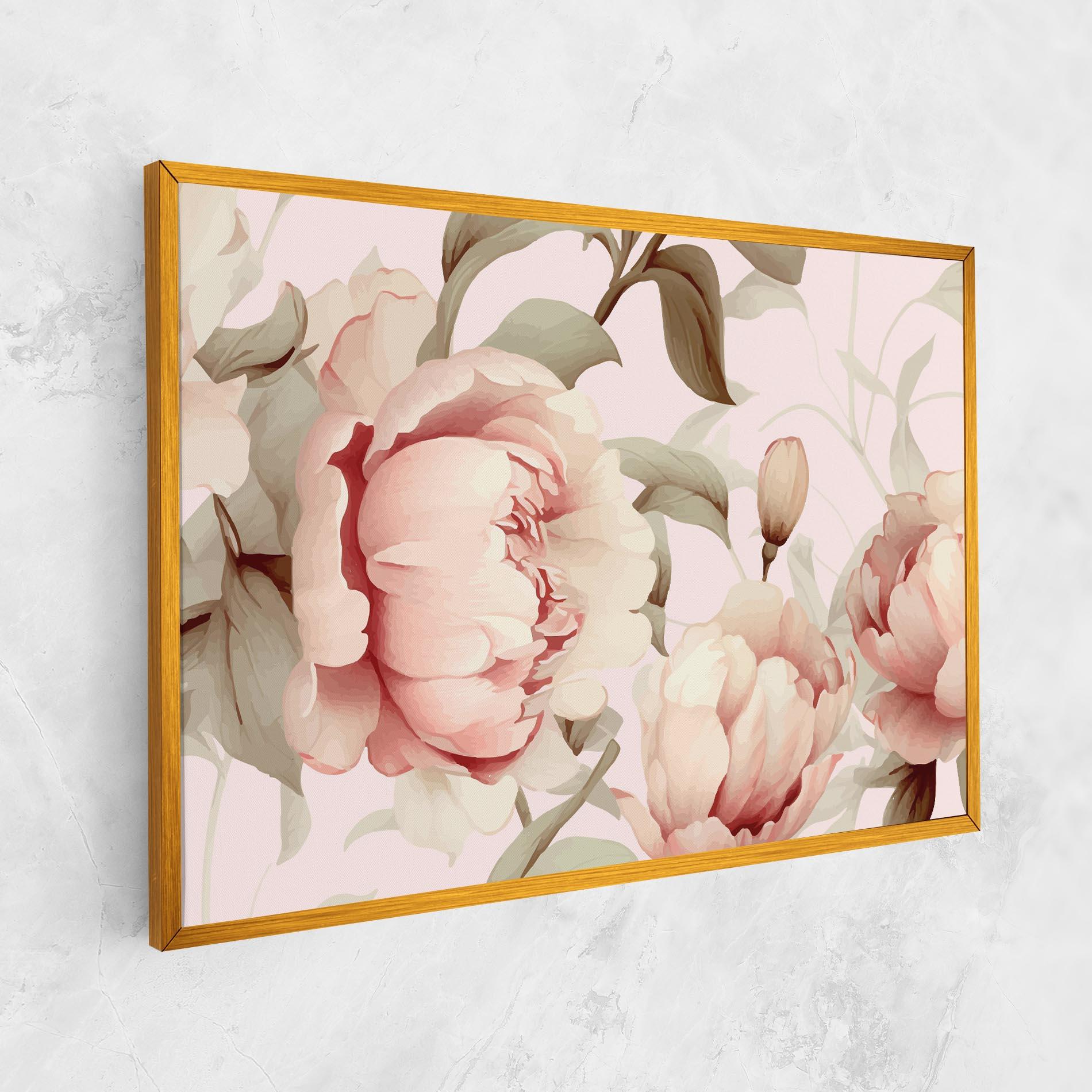 Leinwandbild Pink Pretty Peony mockup 1