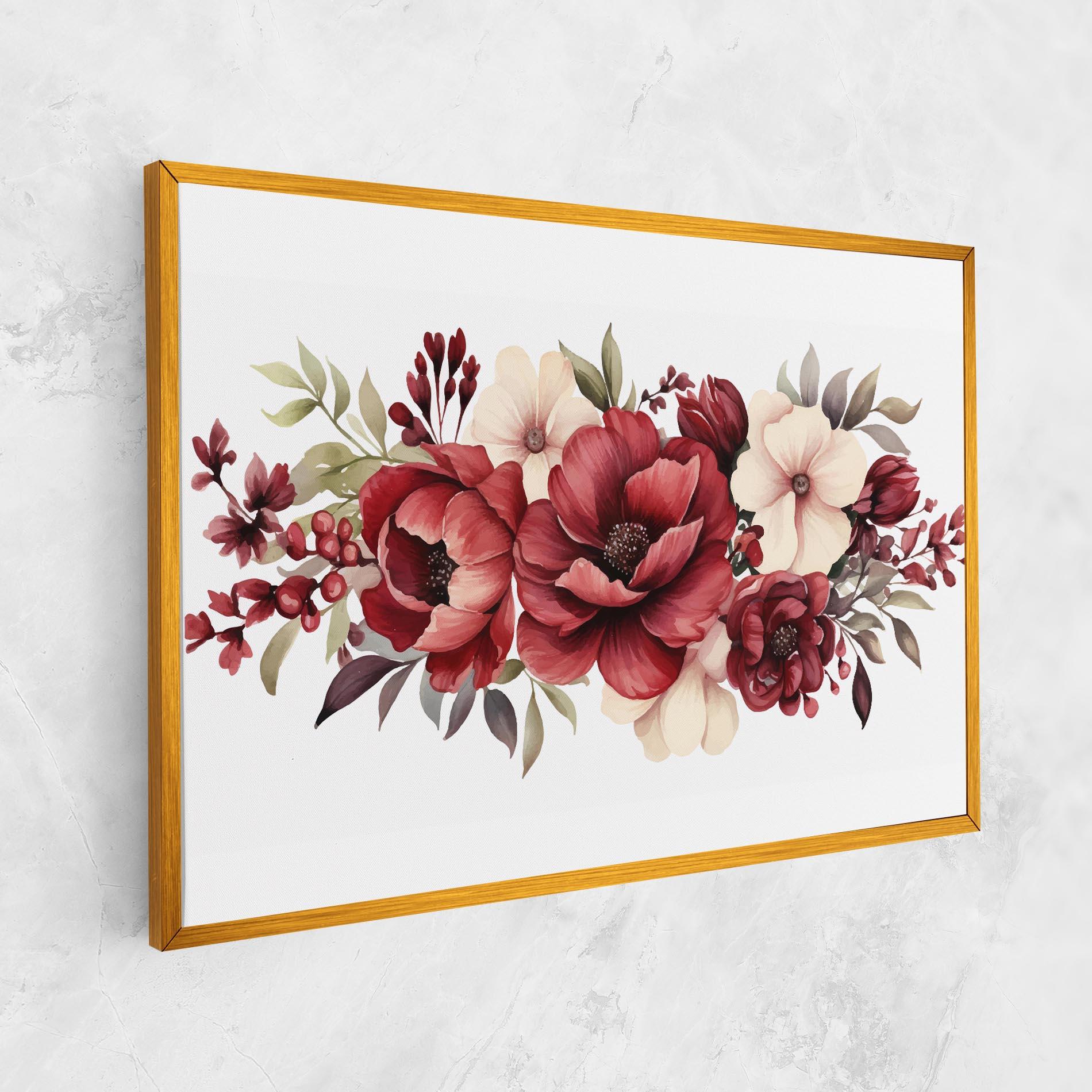 Leinwandbild Red Peony mockup 1