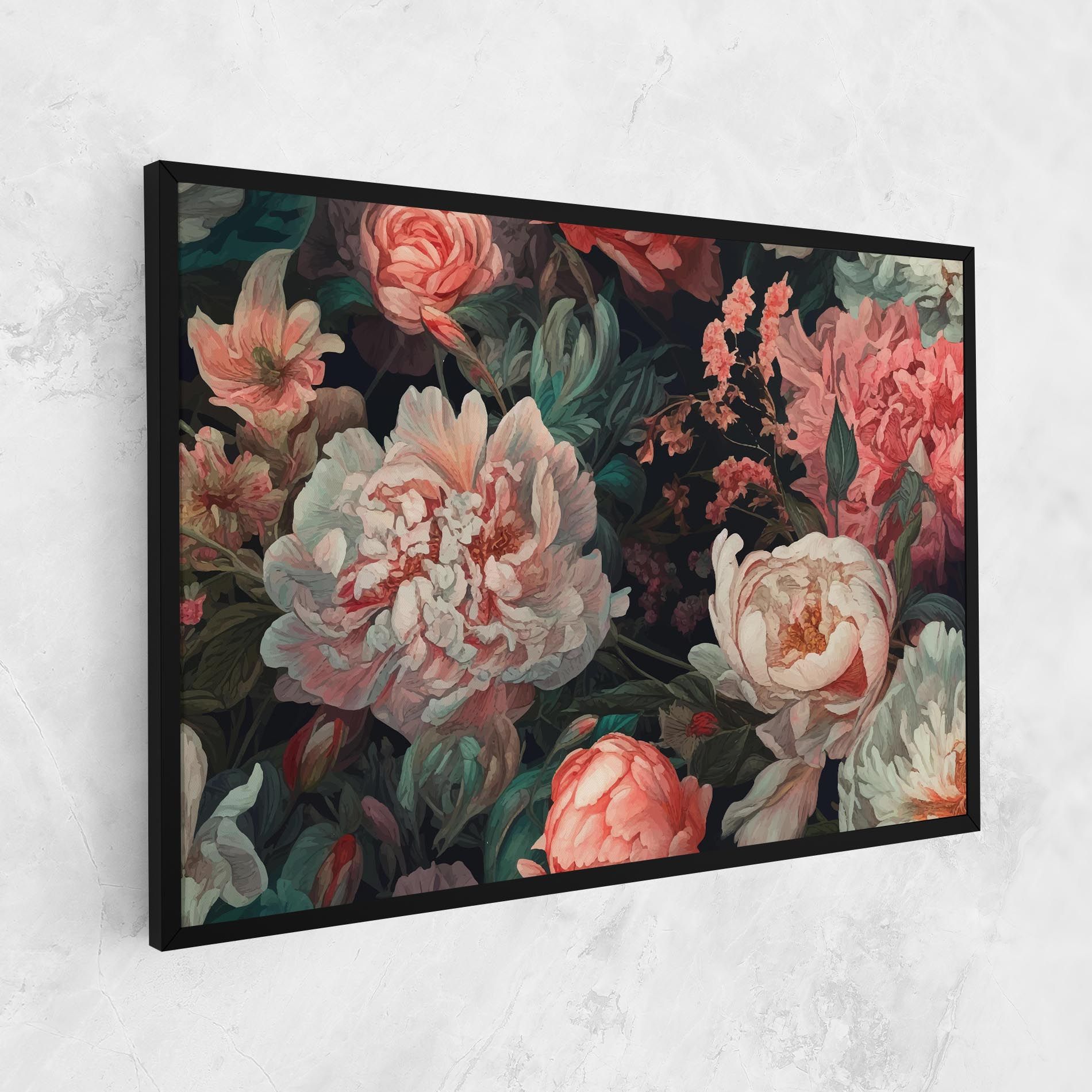 Artistic Pink Peony mockup 1