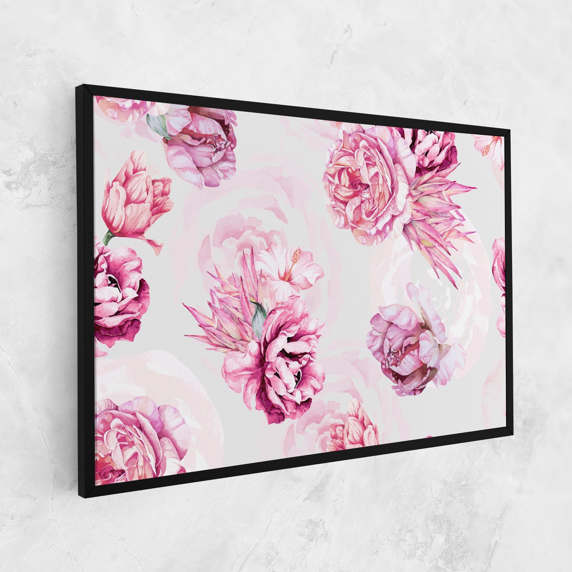 Leinwandbild Blooming Peony mockup 1