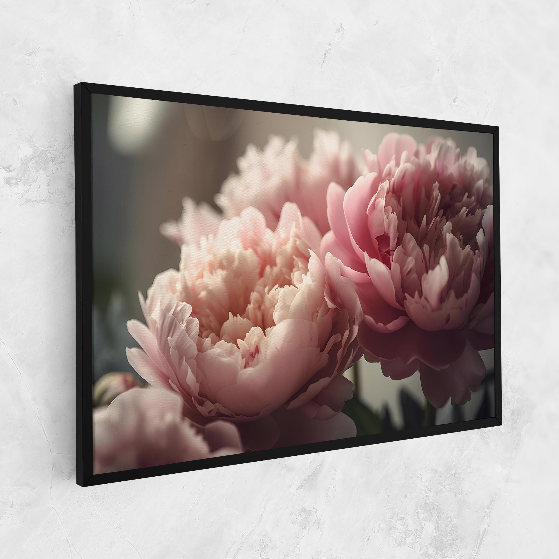 Leinwandbild Cream Dreamy Peony mockup 1