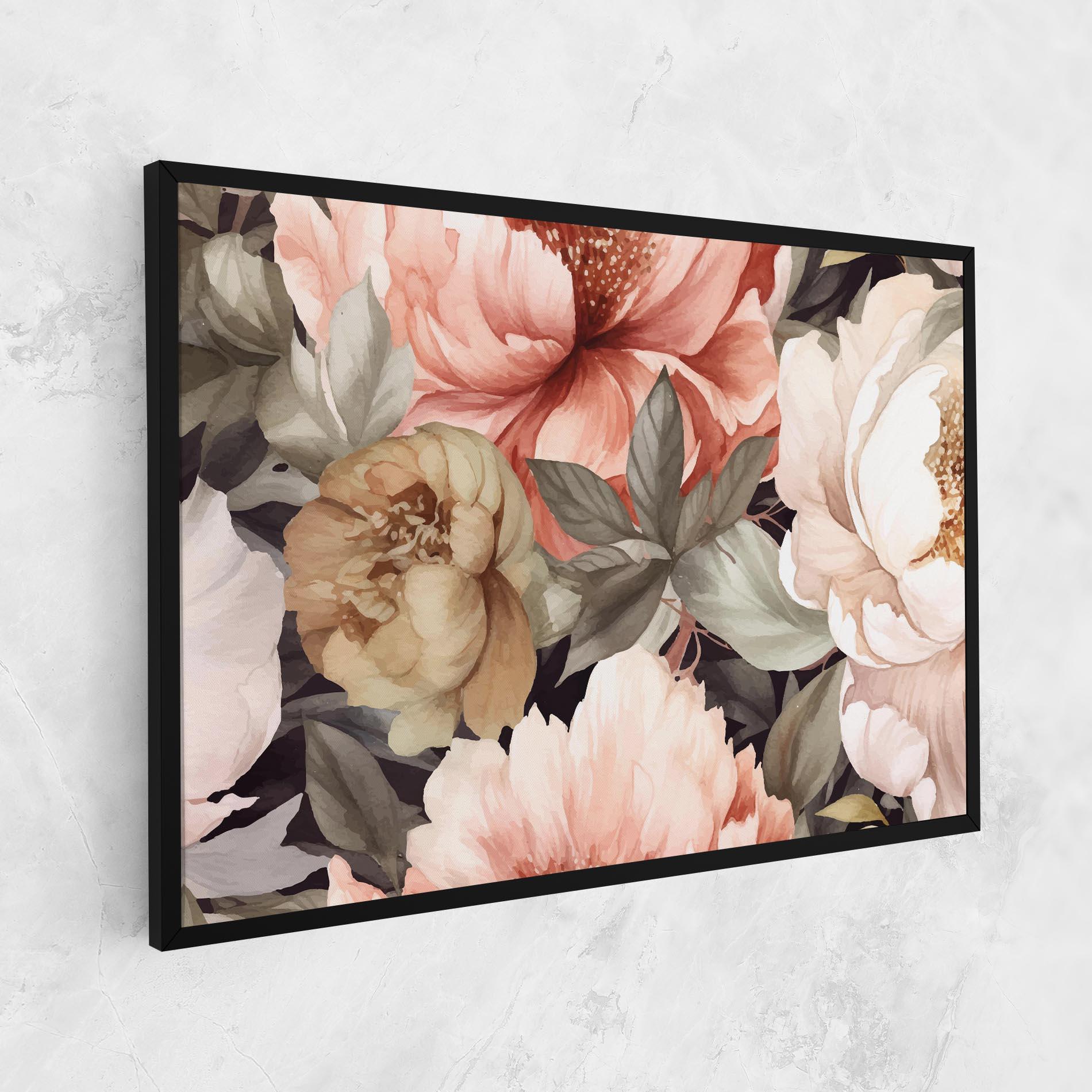 Leinwandbild Cream Pink Peony mockup 1