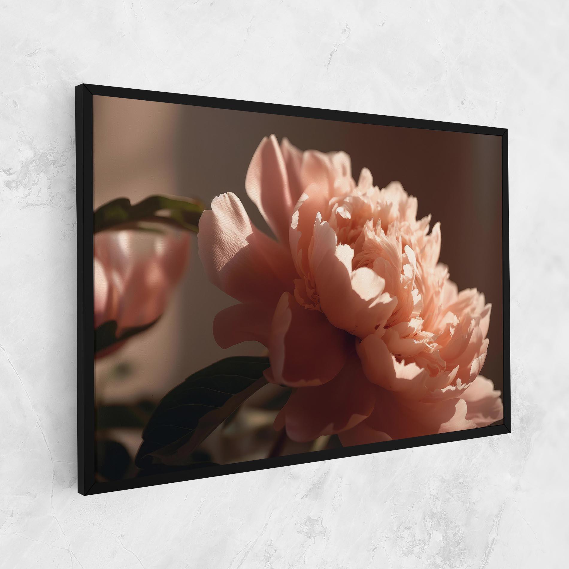 Leinwandbild Light Orange Peony View mockup 1