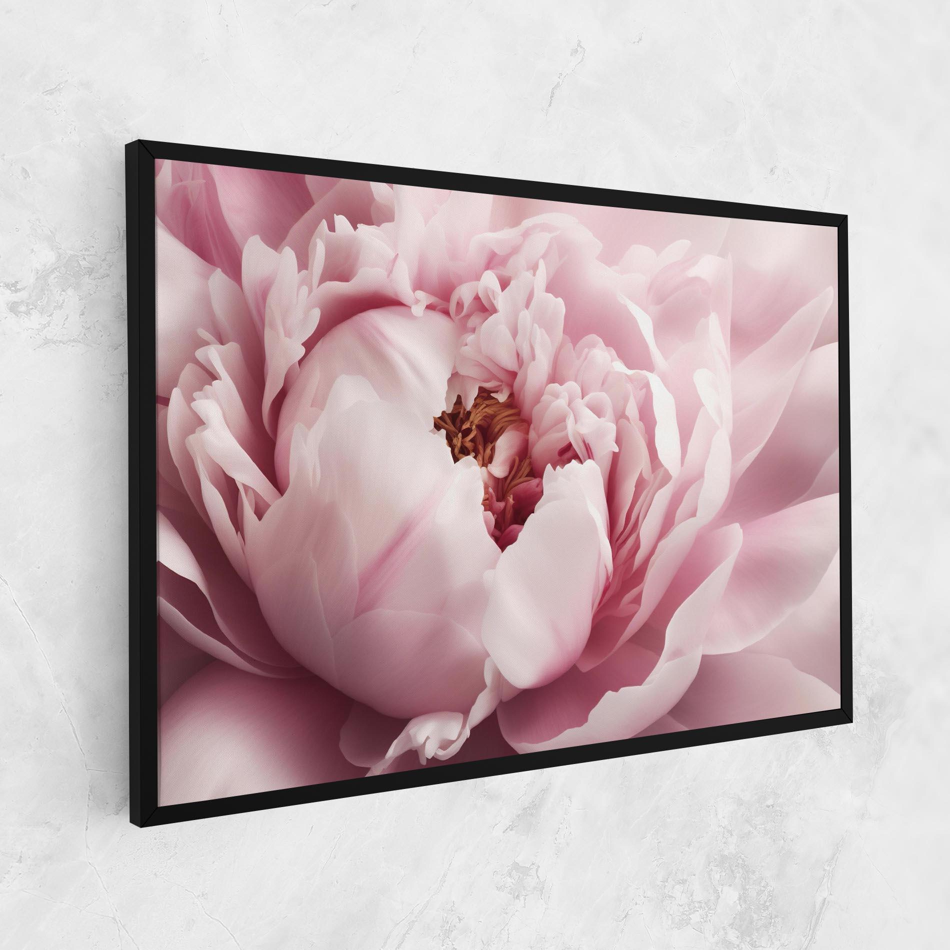 Leinwandbild Pastel Peony Petals mockup 1