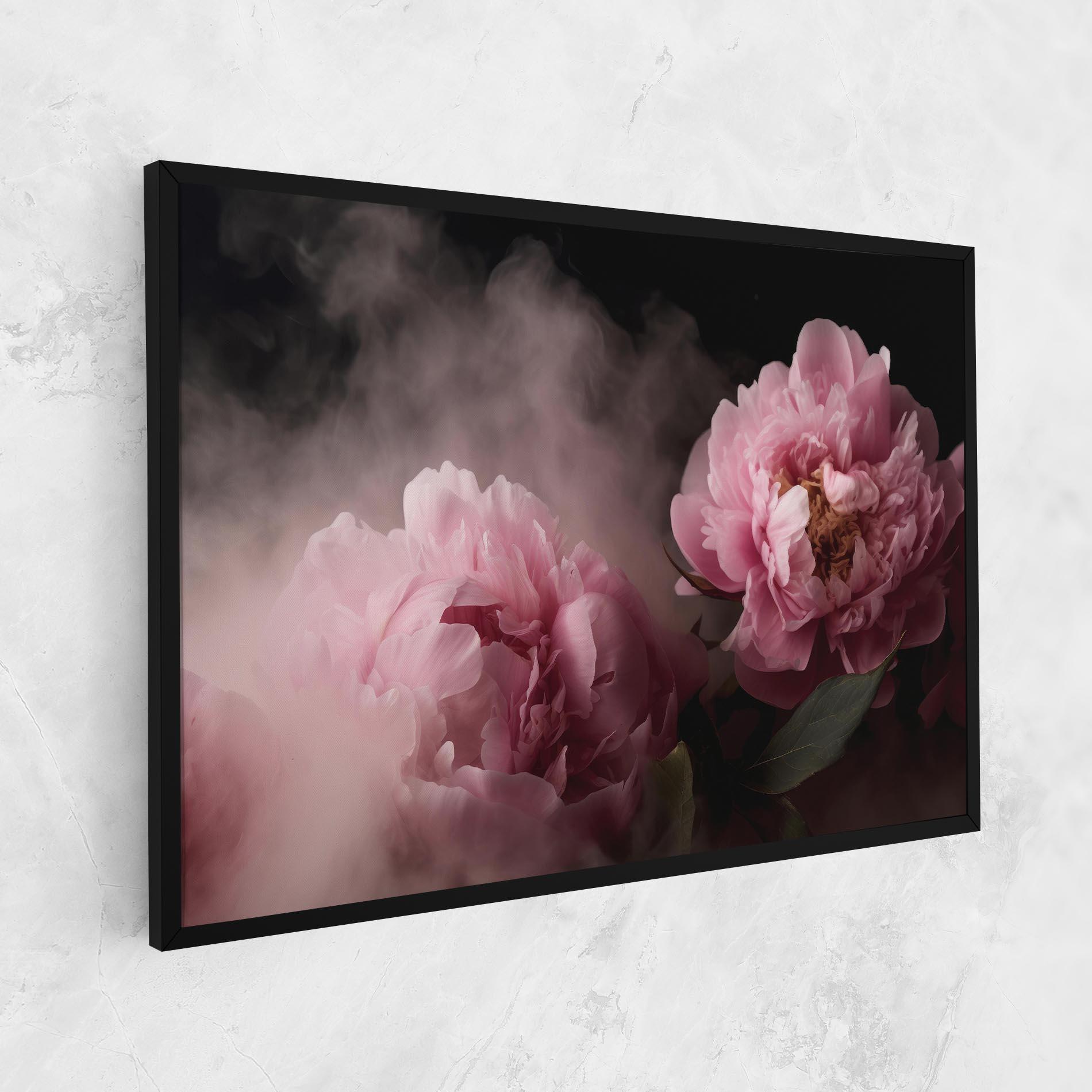 Leinwandbild Peony In Smoke mockup 1