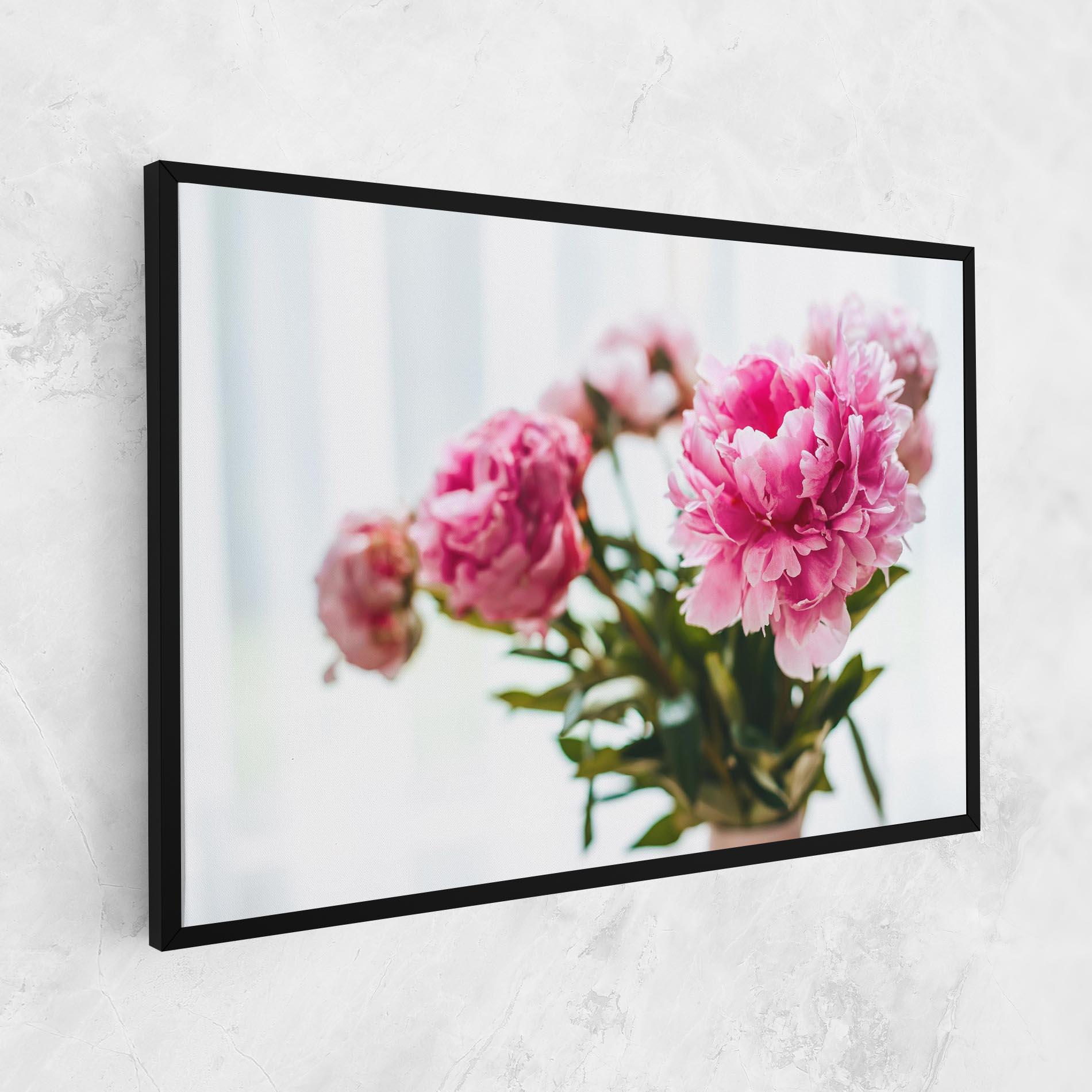 Leinwandbild Peony In Vase mockup 1