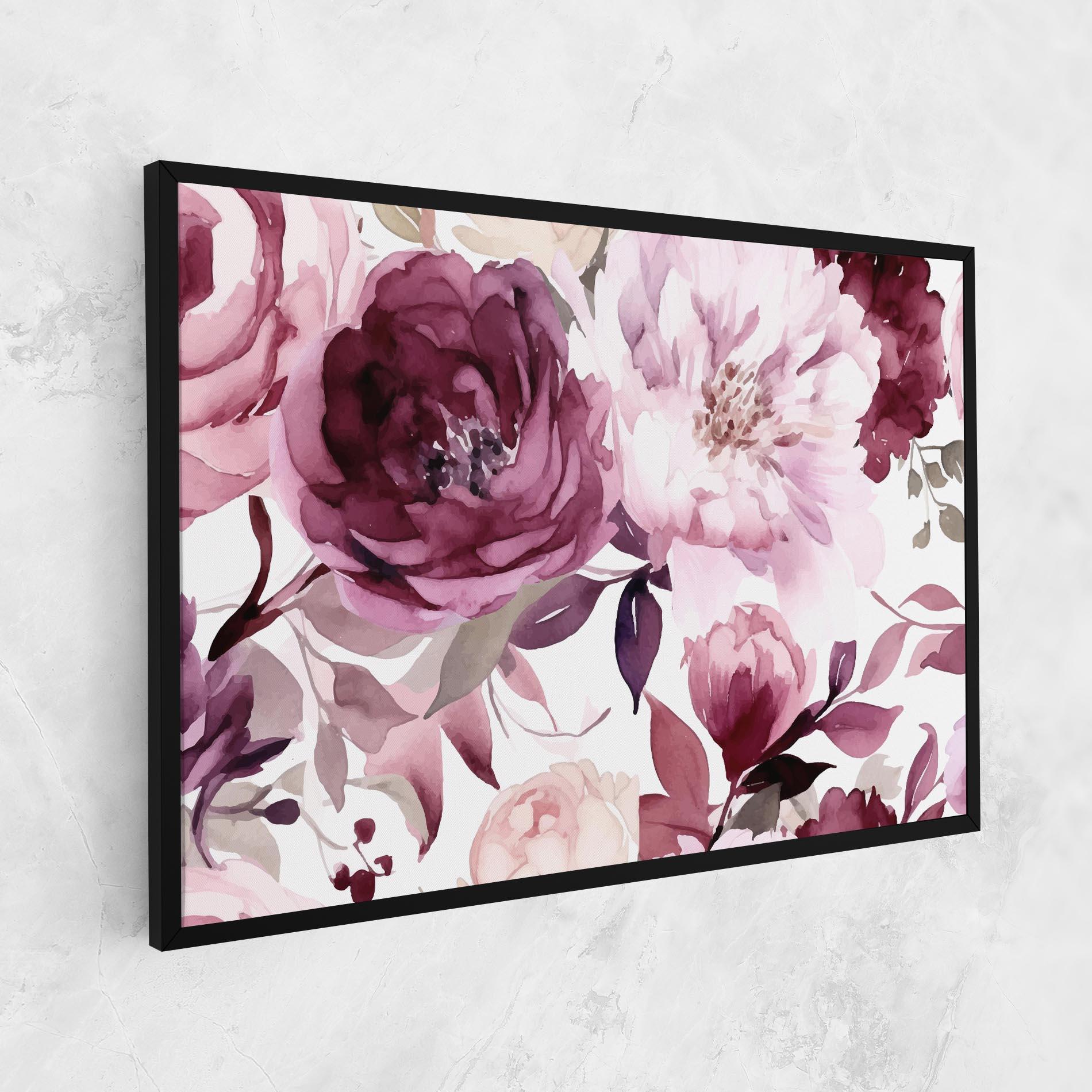 Leinwandbild Peony Pink Purple mockup 1
