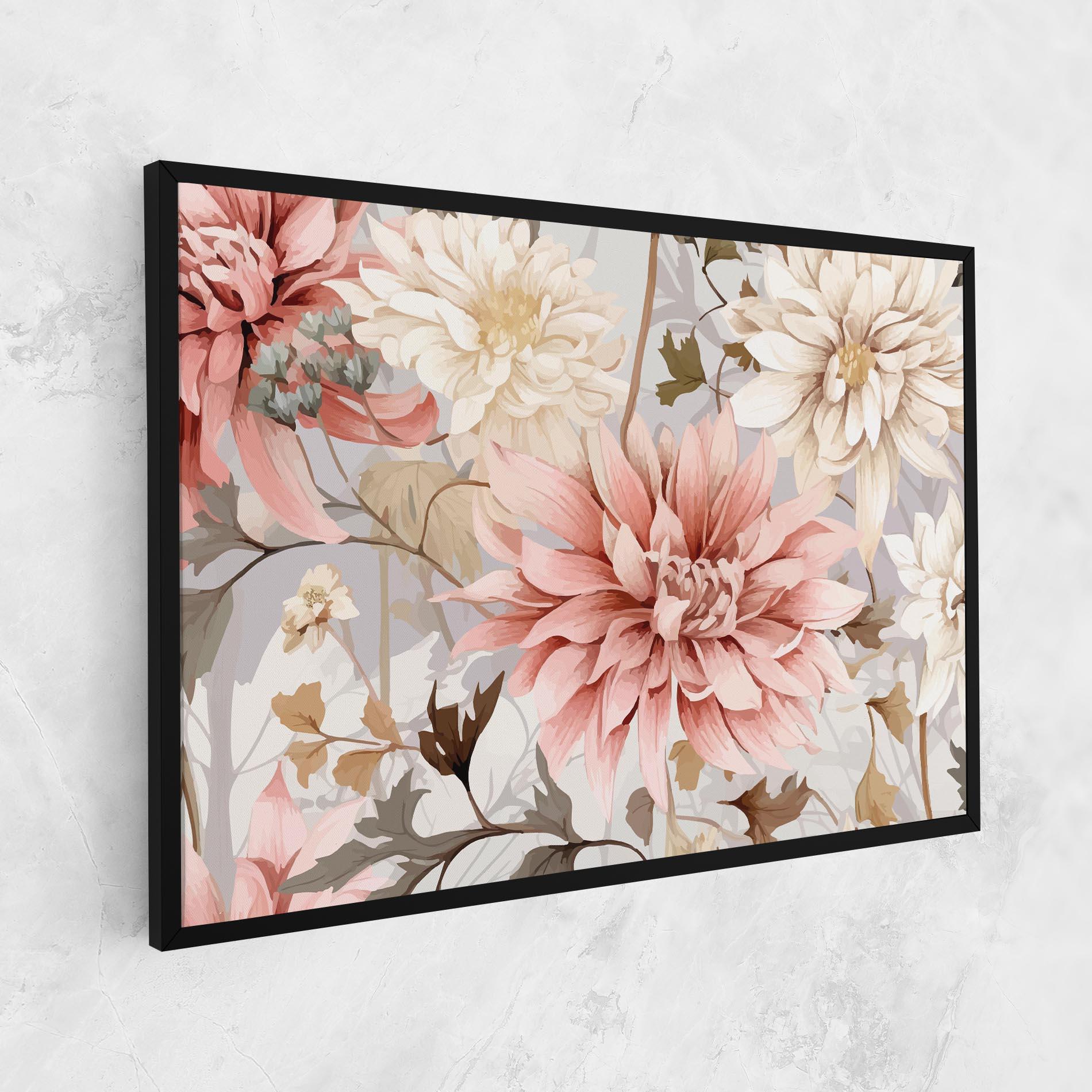 Leinwandbild Pink Cream Open Peony mockup 1