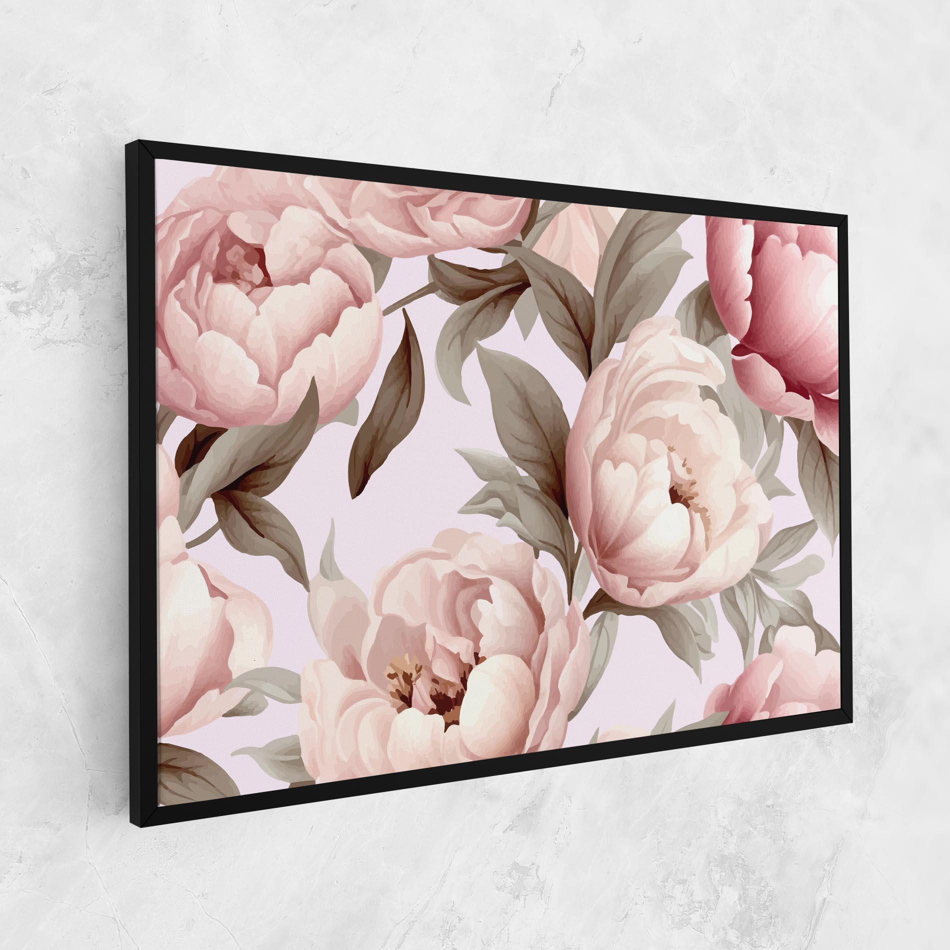 Leinwandbild Pink Peony Buds mockup 1
