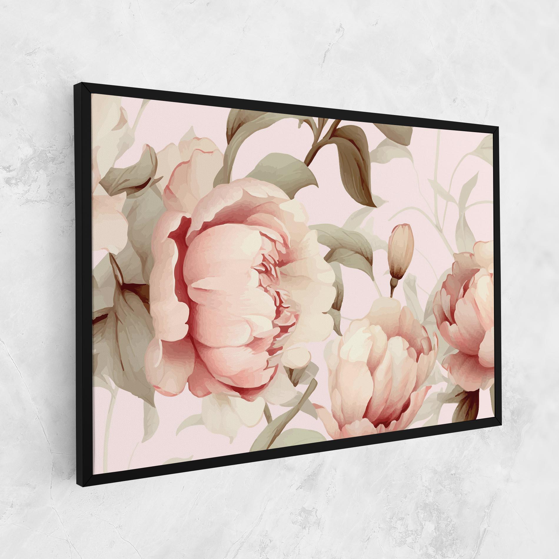 Leinwandbild Pink Pretty Peony mockup 1