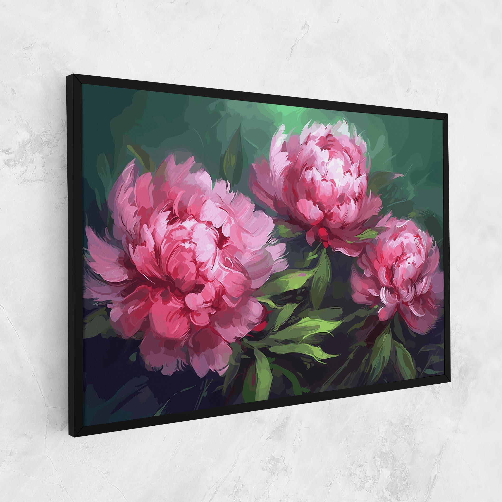 Leinwandbild Pretty Peonies mockup 1