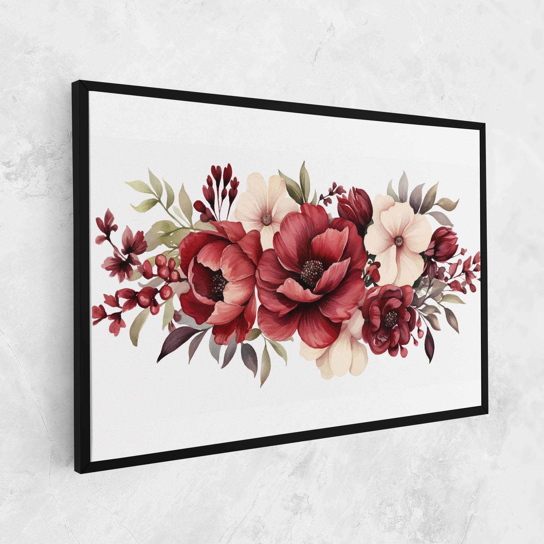 Leinwandbild Red Peony mockup 1