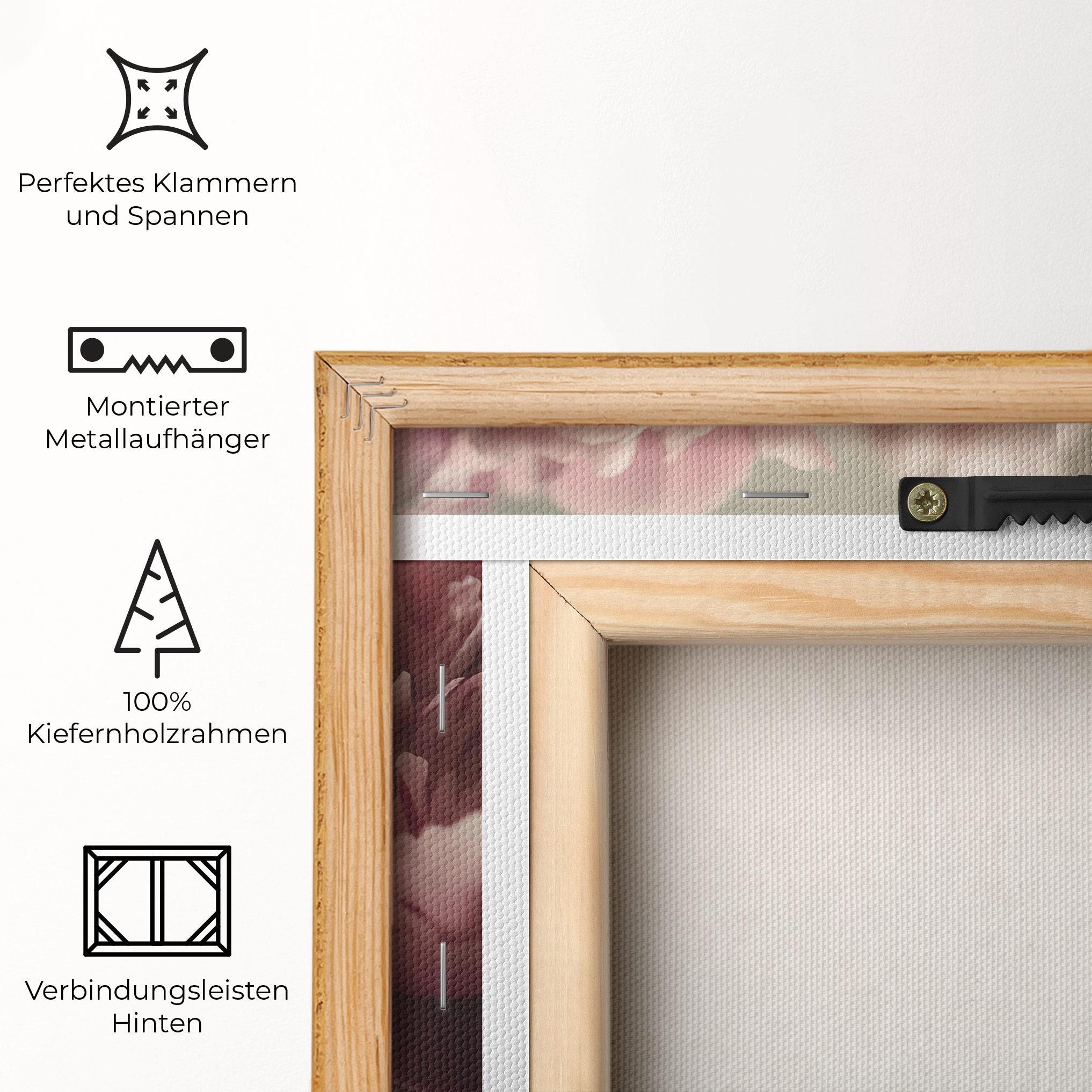 Leinwandbild Cream Dreamy Peony mockup 5