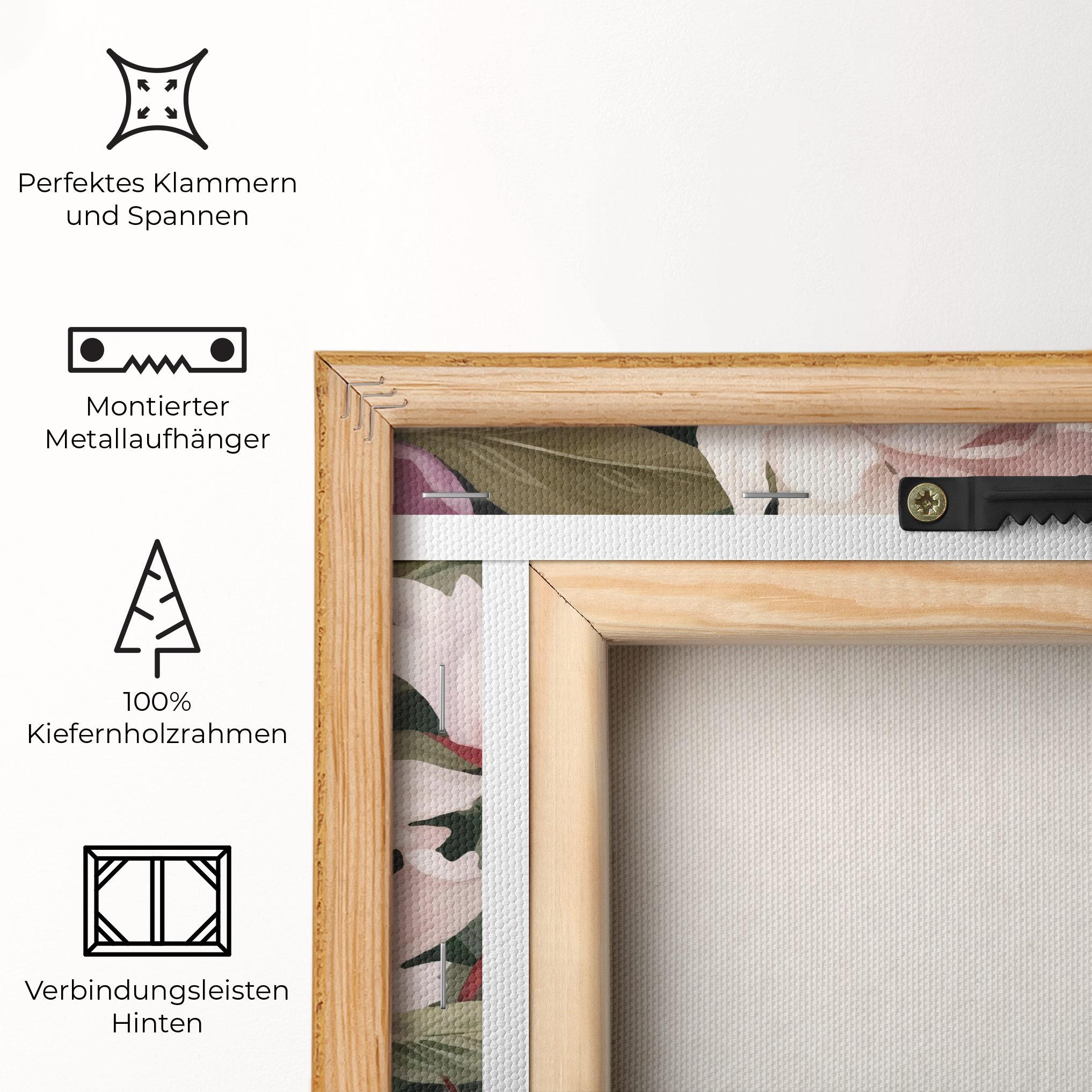 Leinwandbild Light Peony Art mockup 5