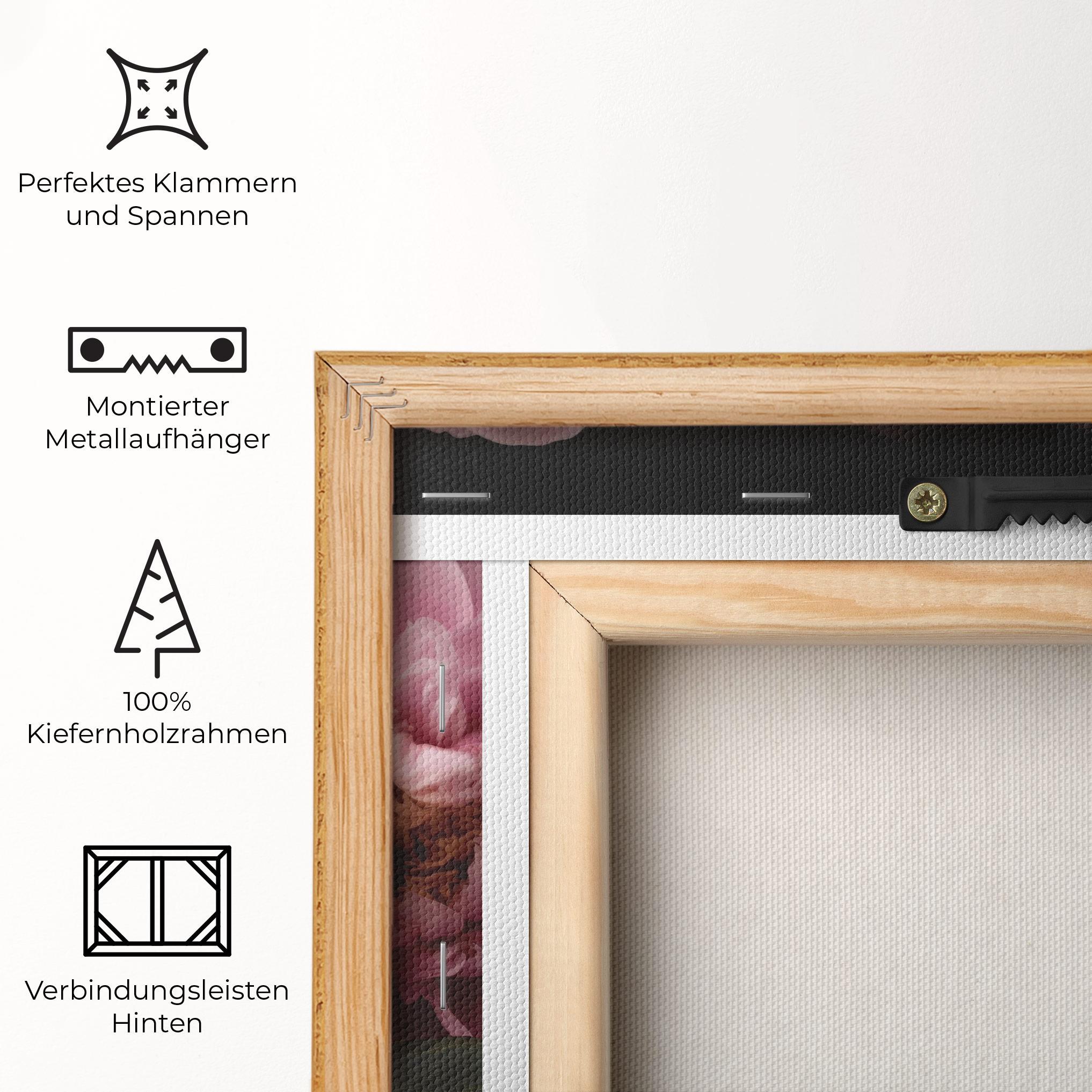 Leinwandbild Peony In Smoke mockup 5