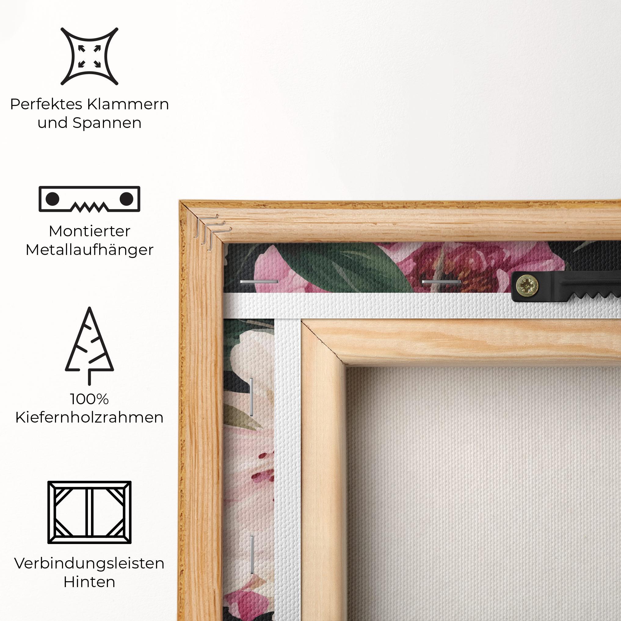 Leinwandbild Peony Paint mockup 5