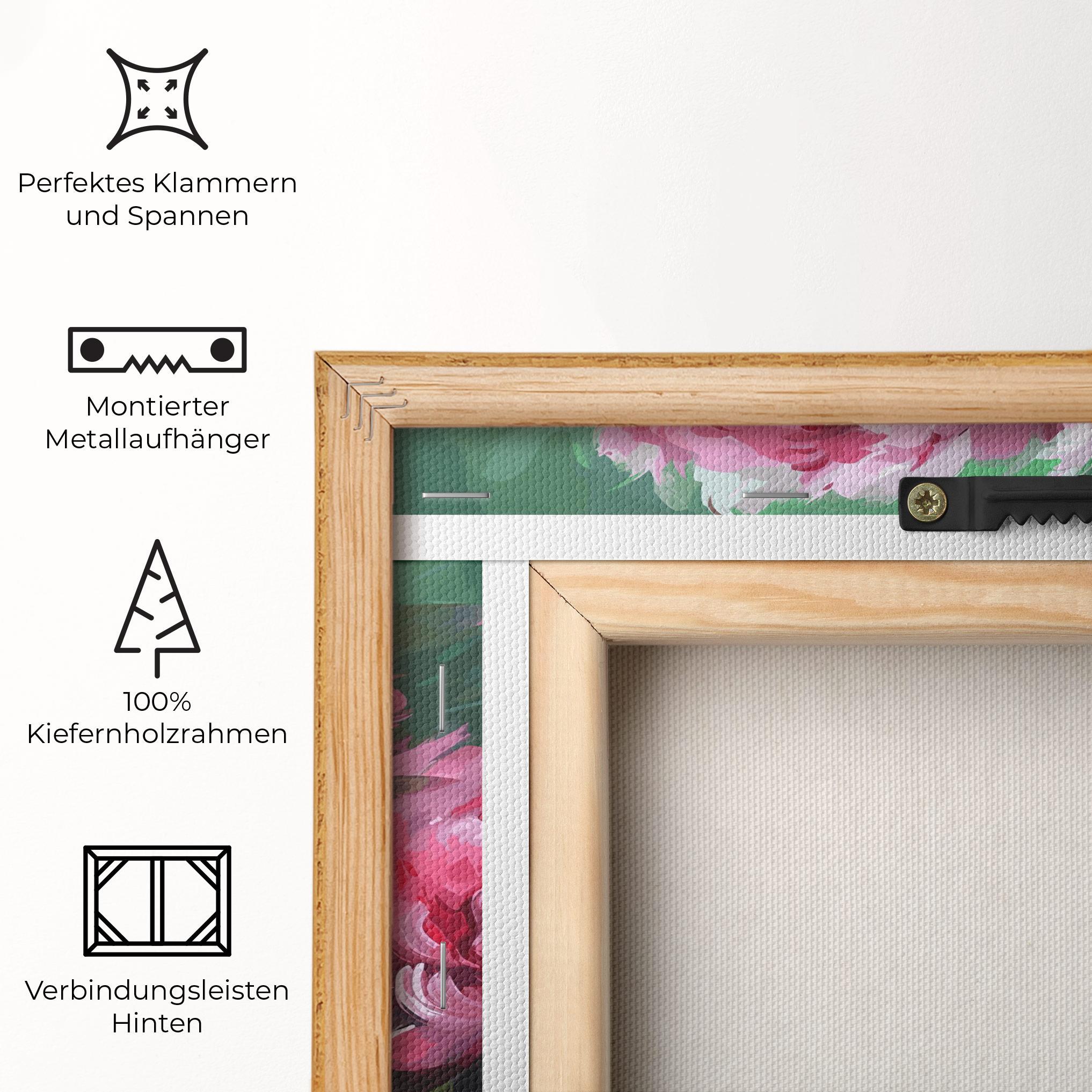Leinwandbild Pretty Peonies mockup 5