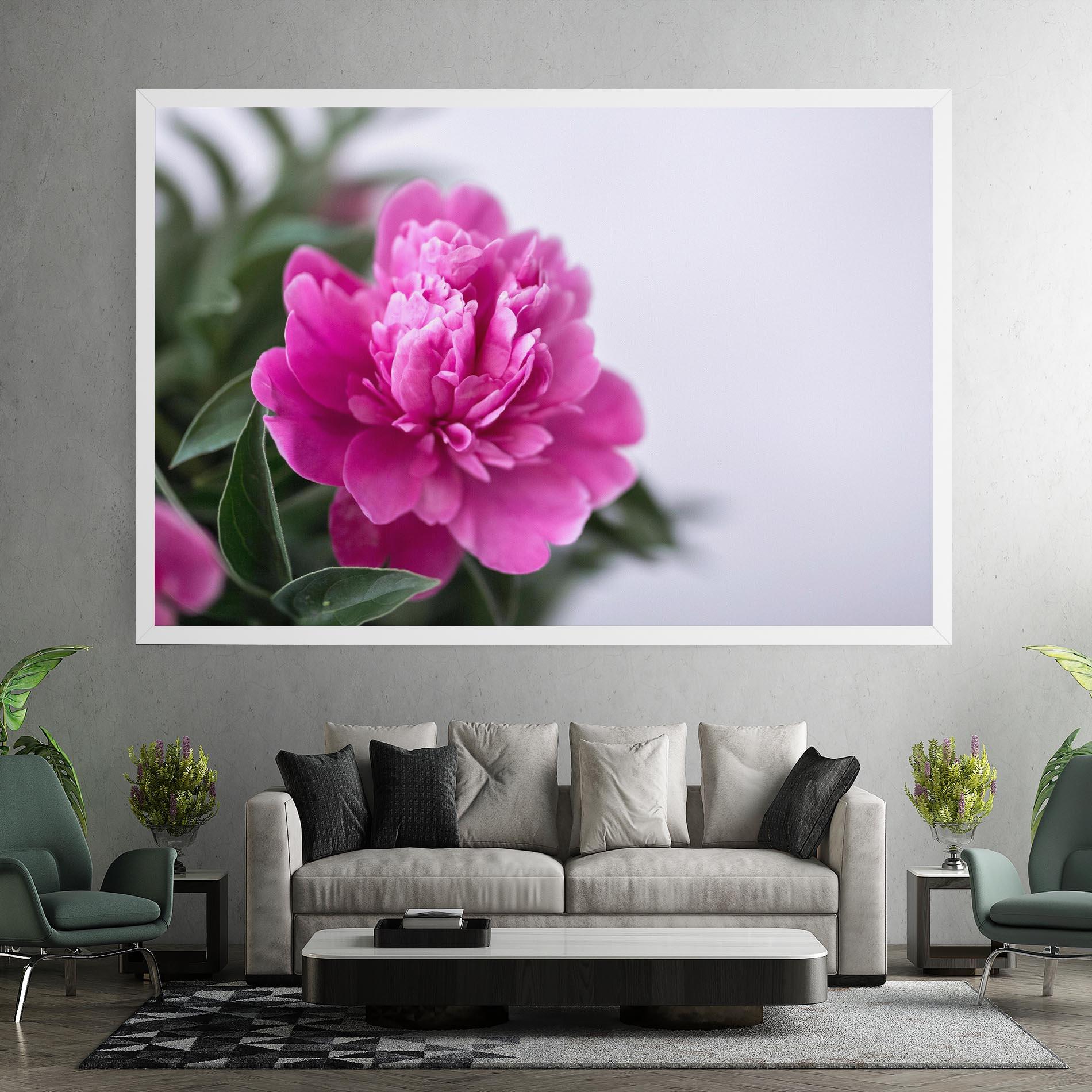 Leinwandbild Dark Pink Peony mockup 7