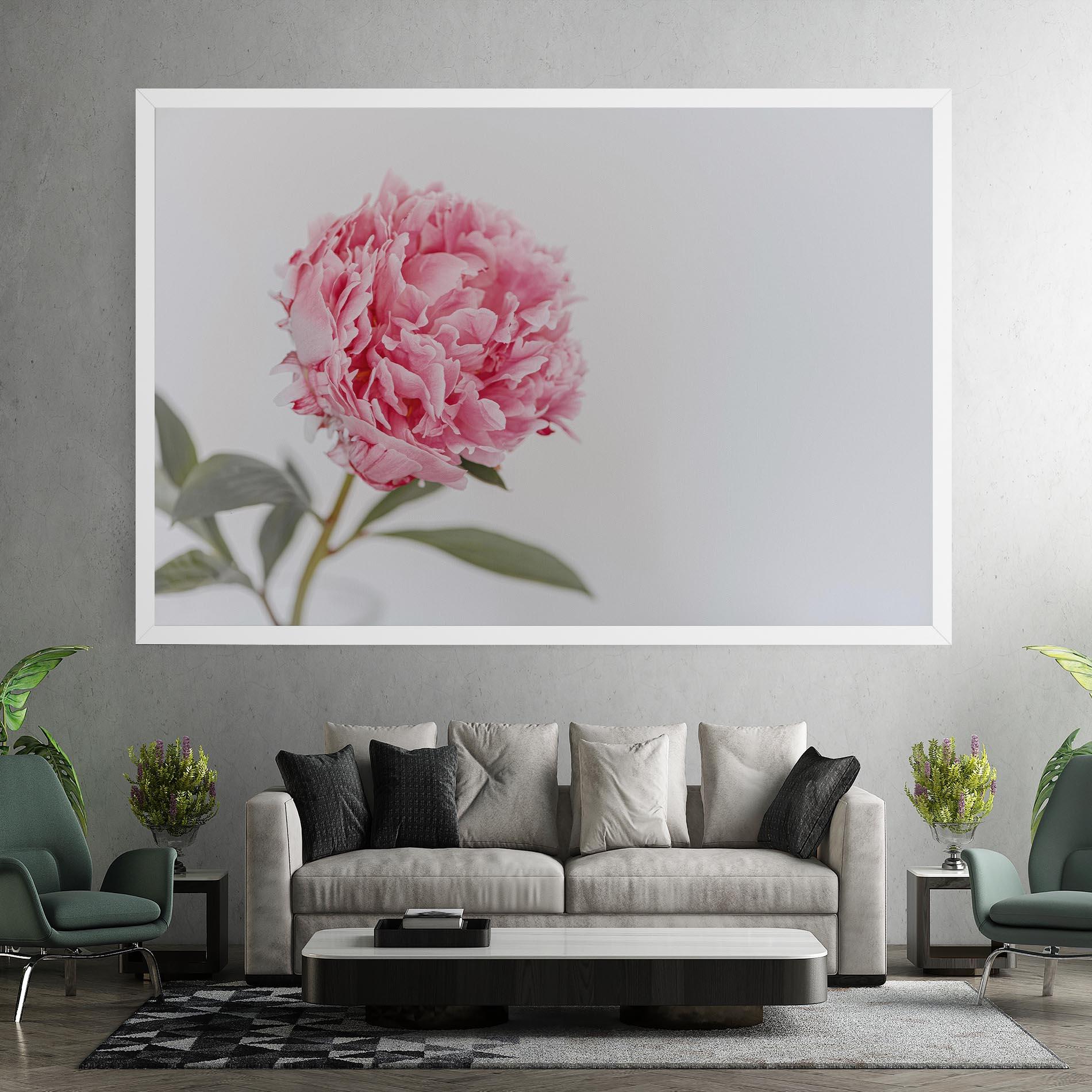 Leinwandbild One Peony mockup 7