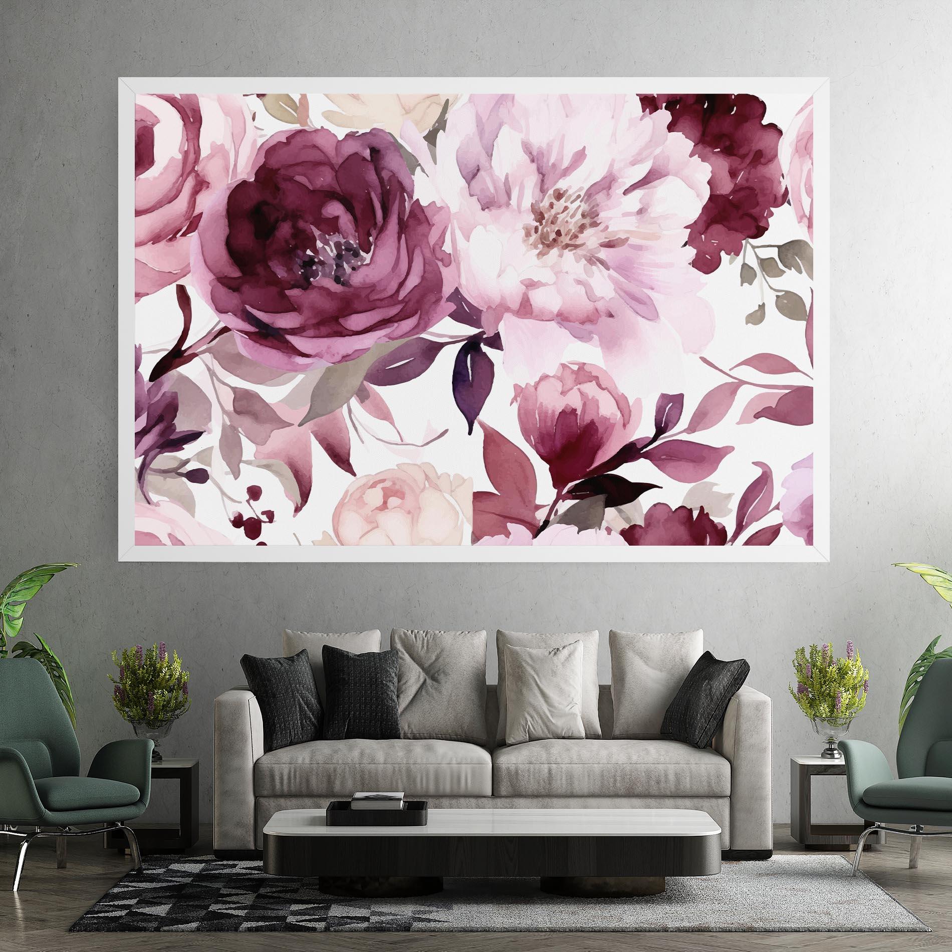Leinwandbild Peony Pink Purple mockup 7