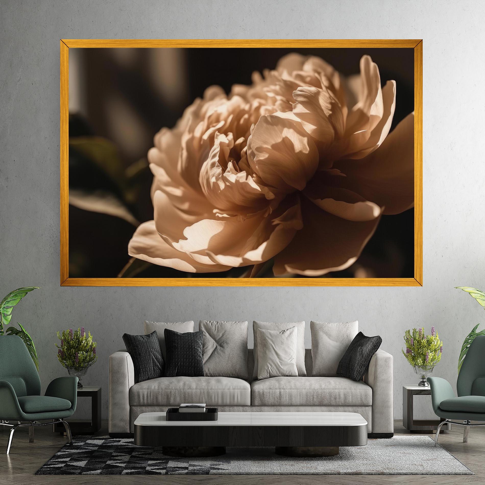 Leinwandbild Cream Peony mockup 7