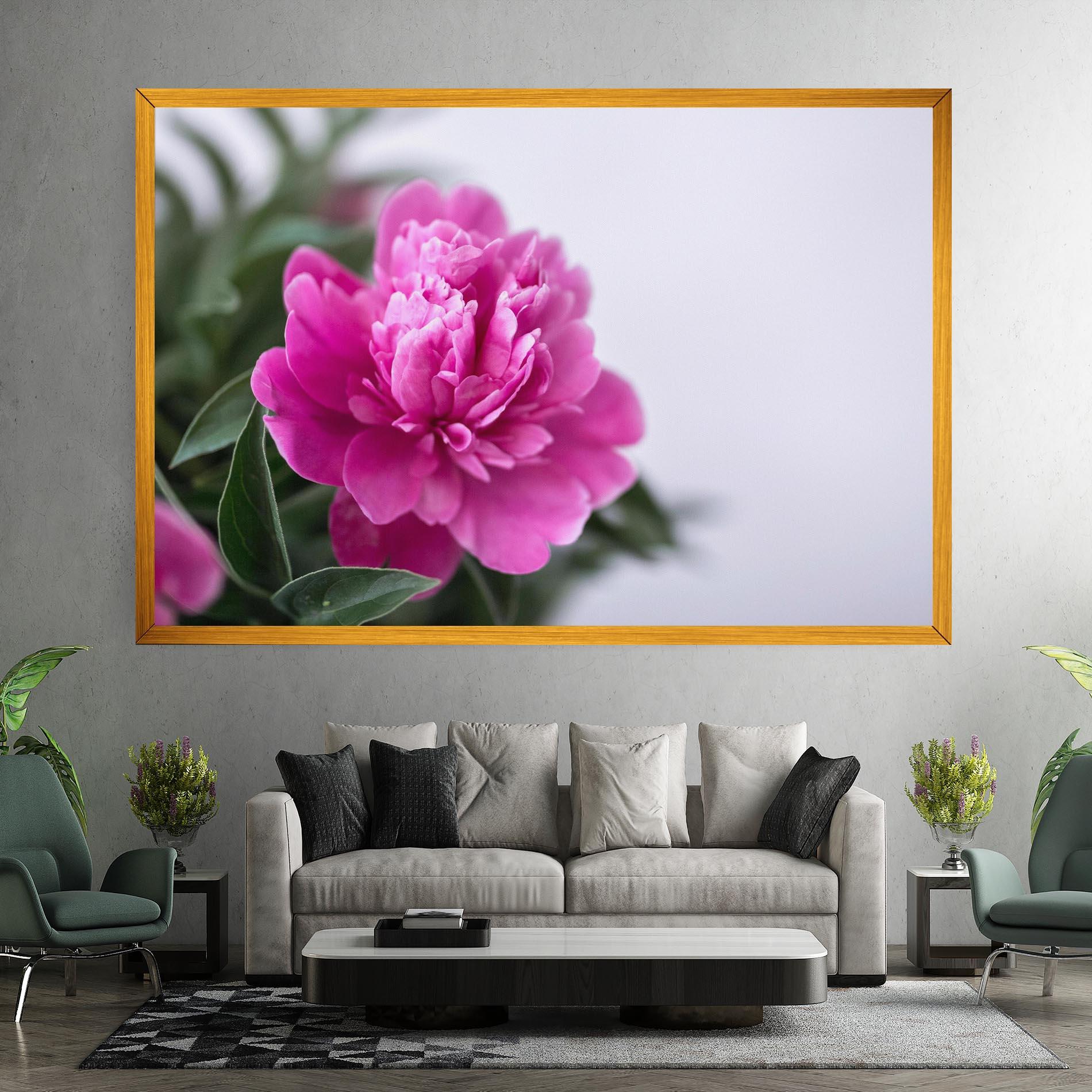 Leinwandbild Dark Pink Peony mockup 7