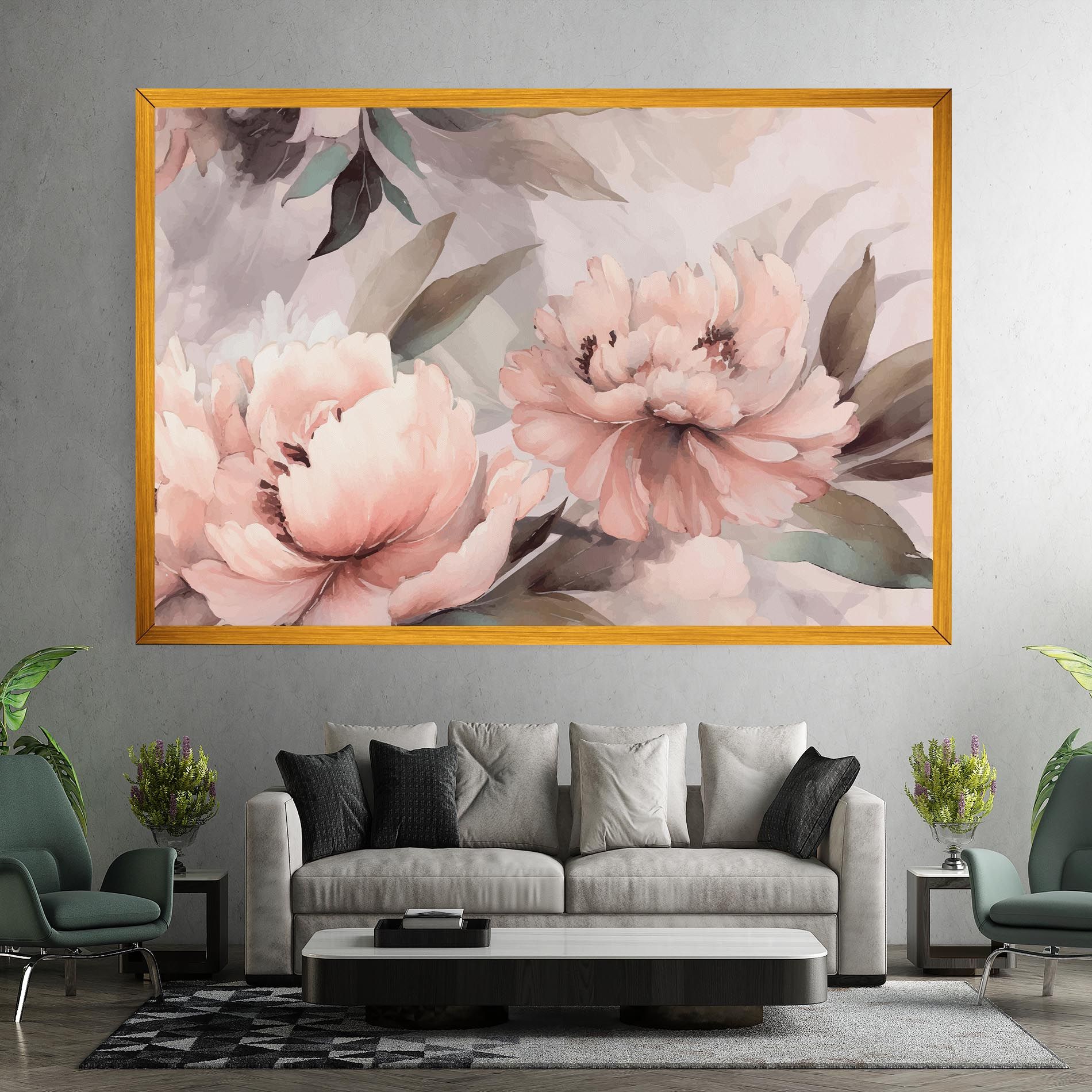 Dreamy Peony Art mockup 7