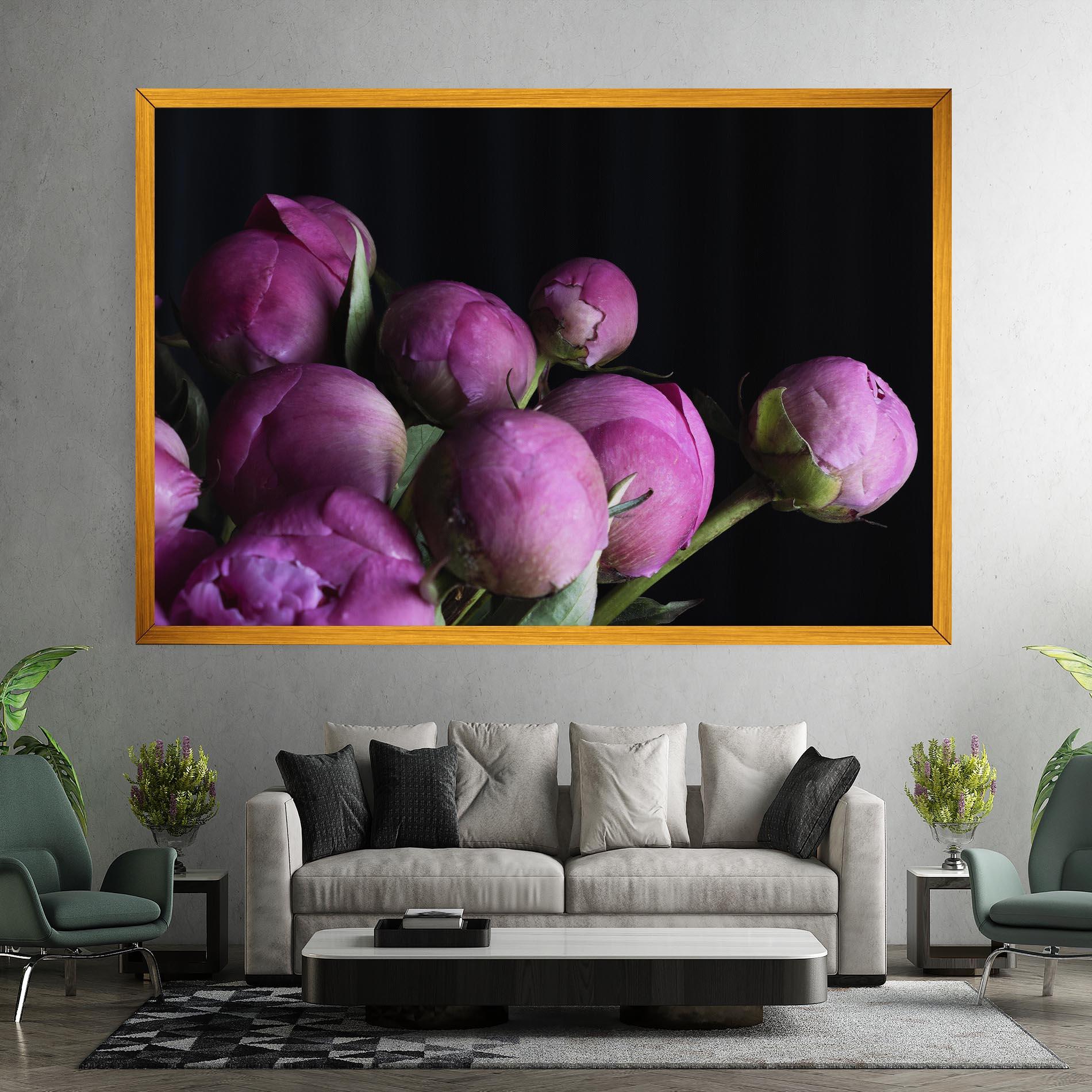 Leinwandbild Peony Buds mockup 7