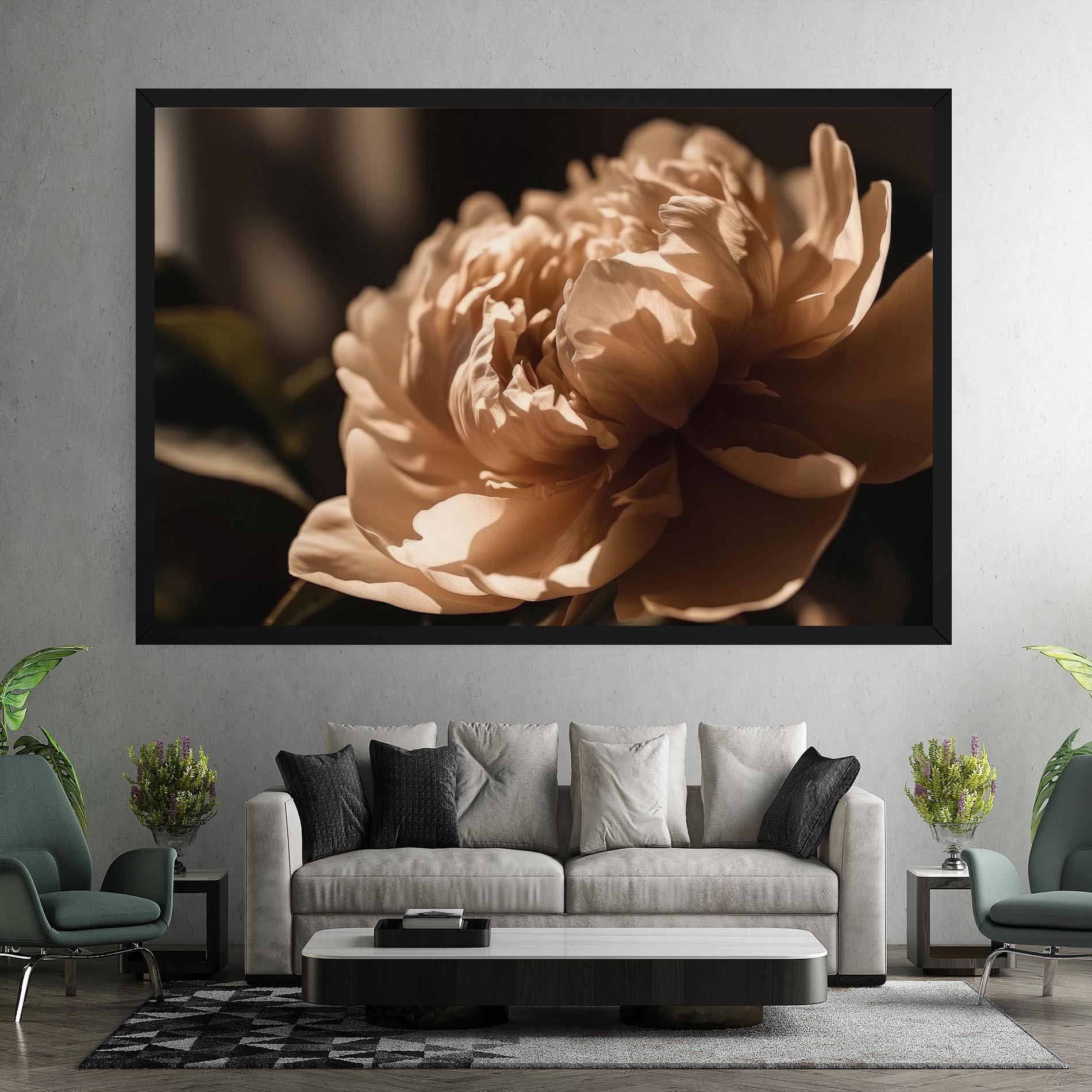 Leinwandbild Cream Peony mockup 7