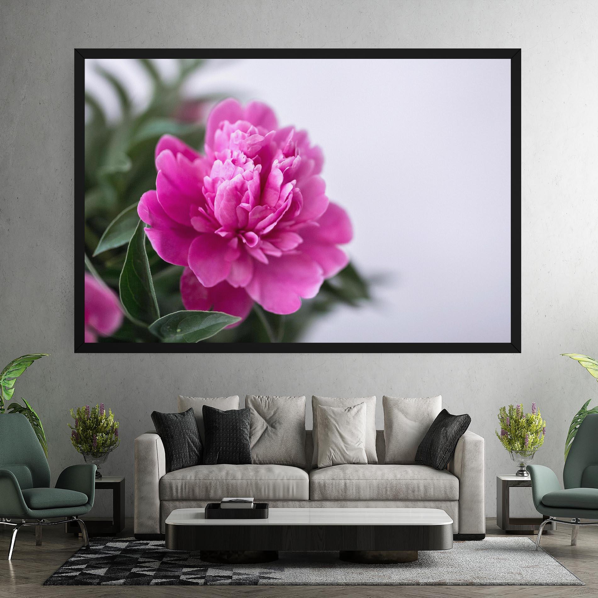 Leinwandbild Dark Pink Peony mockup 7