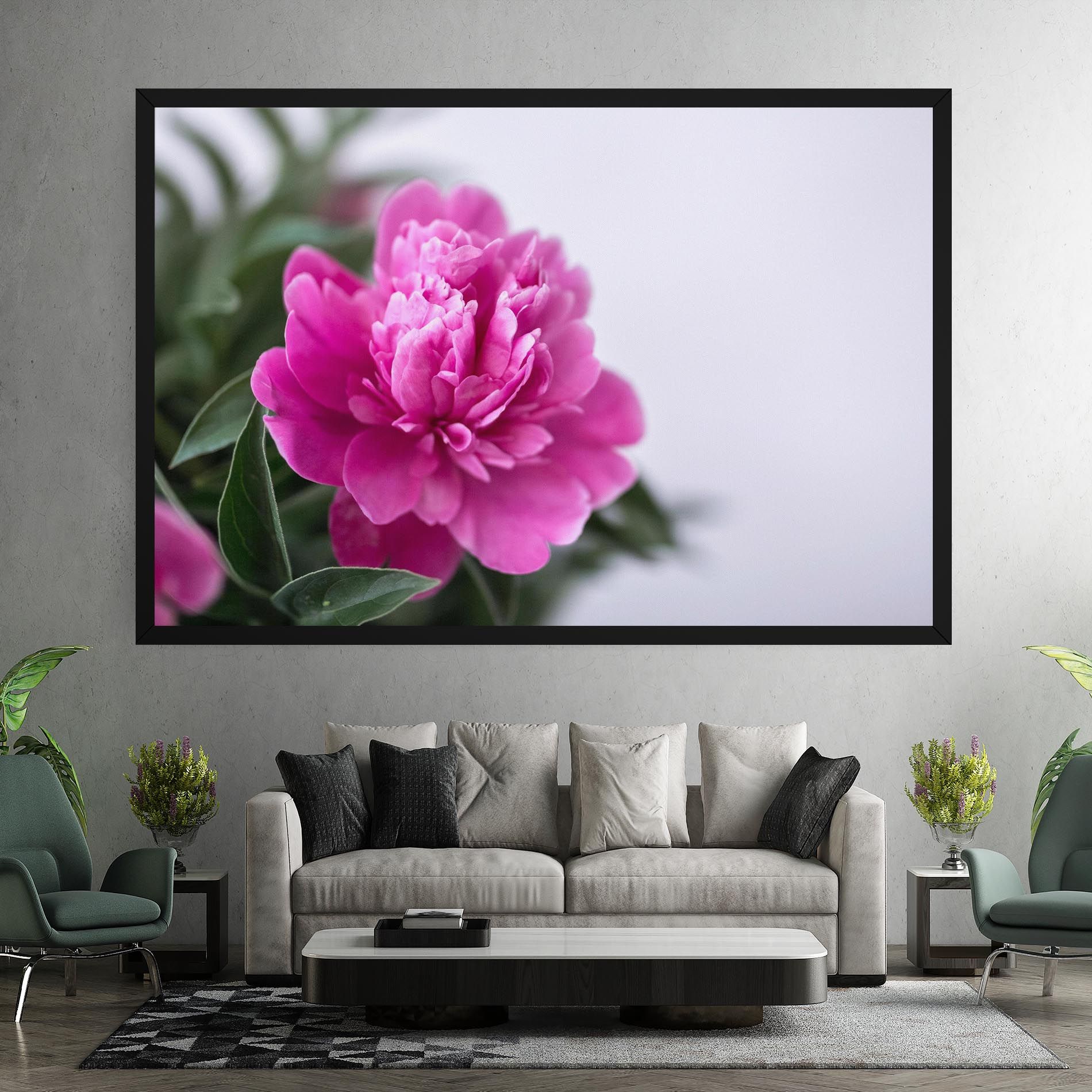 Dark Pink Peony mockup 7