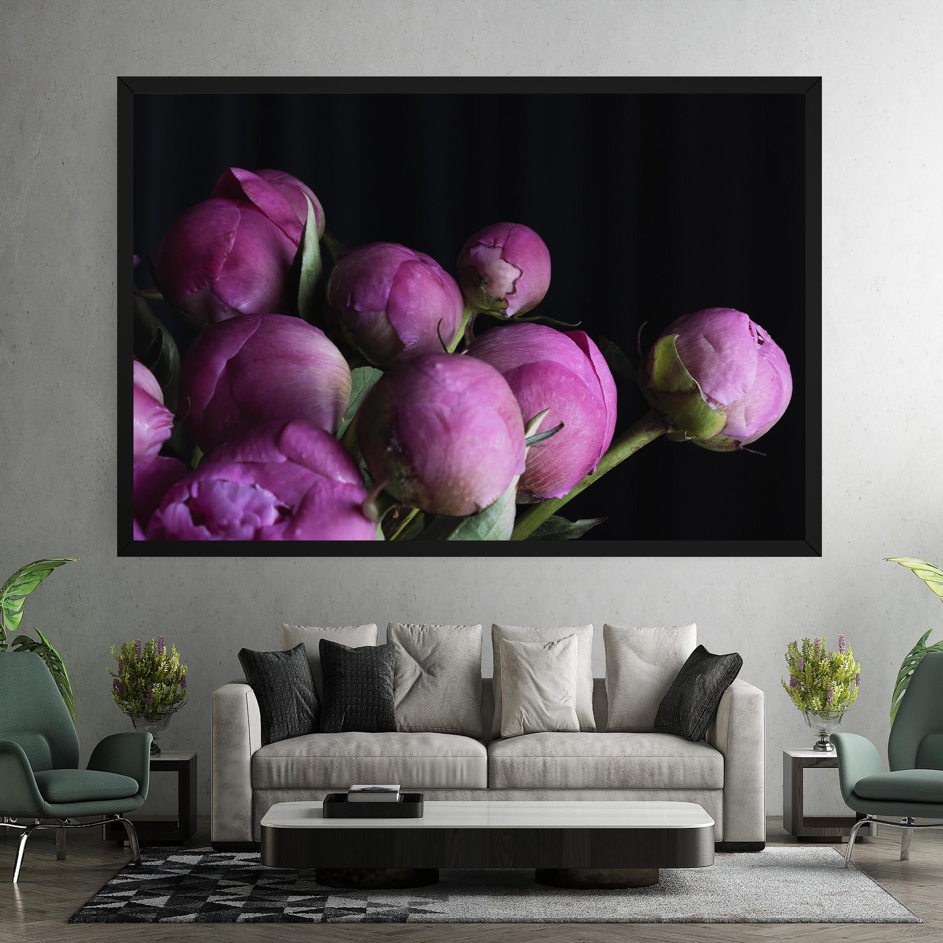 Leinwandbild Peony Buds mockup 7