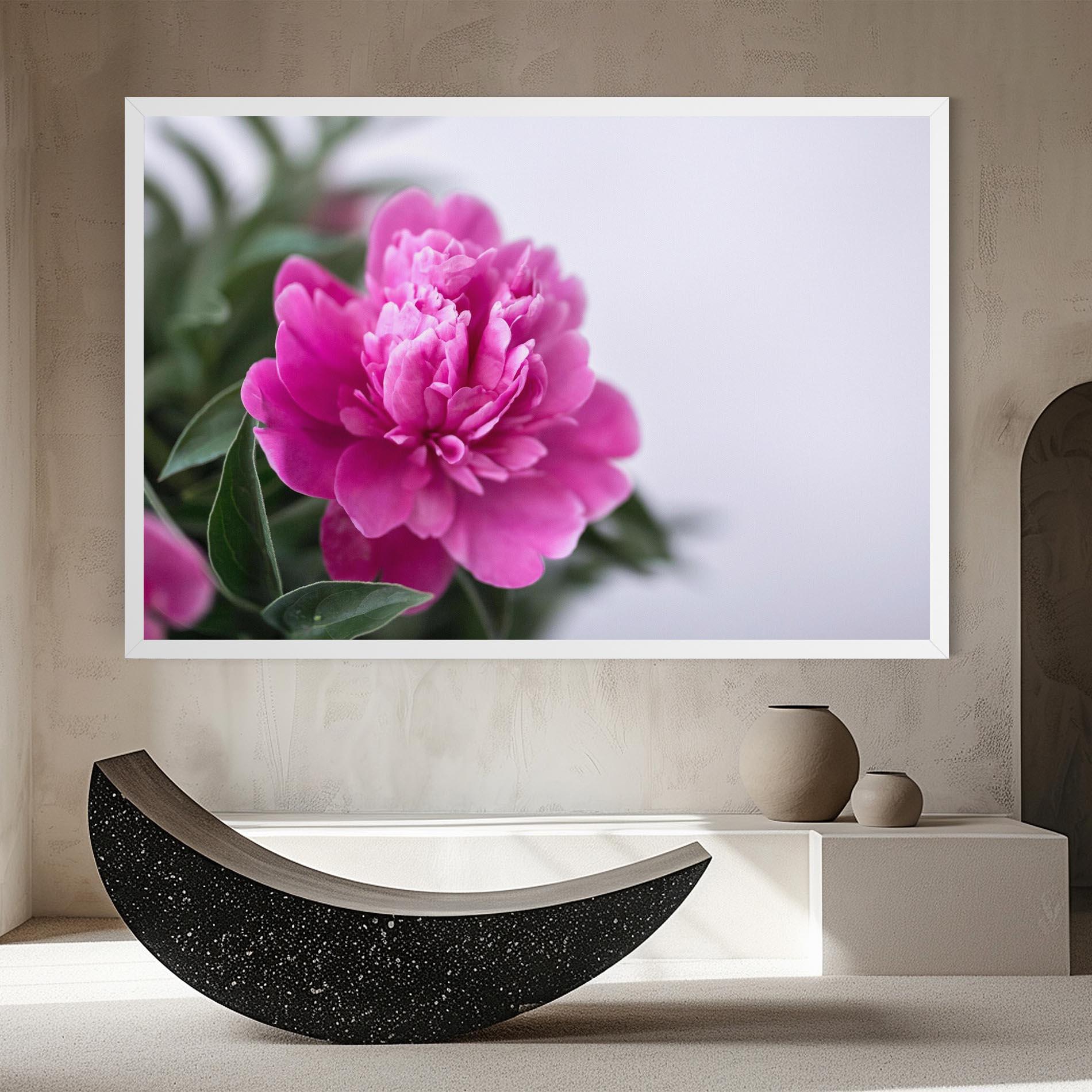 Leinwandbild Dark Pink Peony mockup 8
