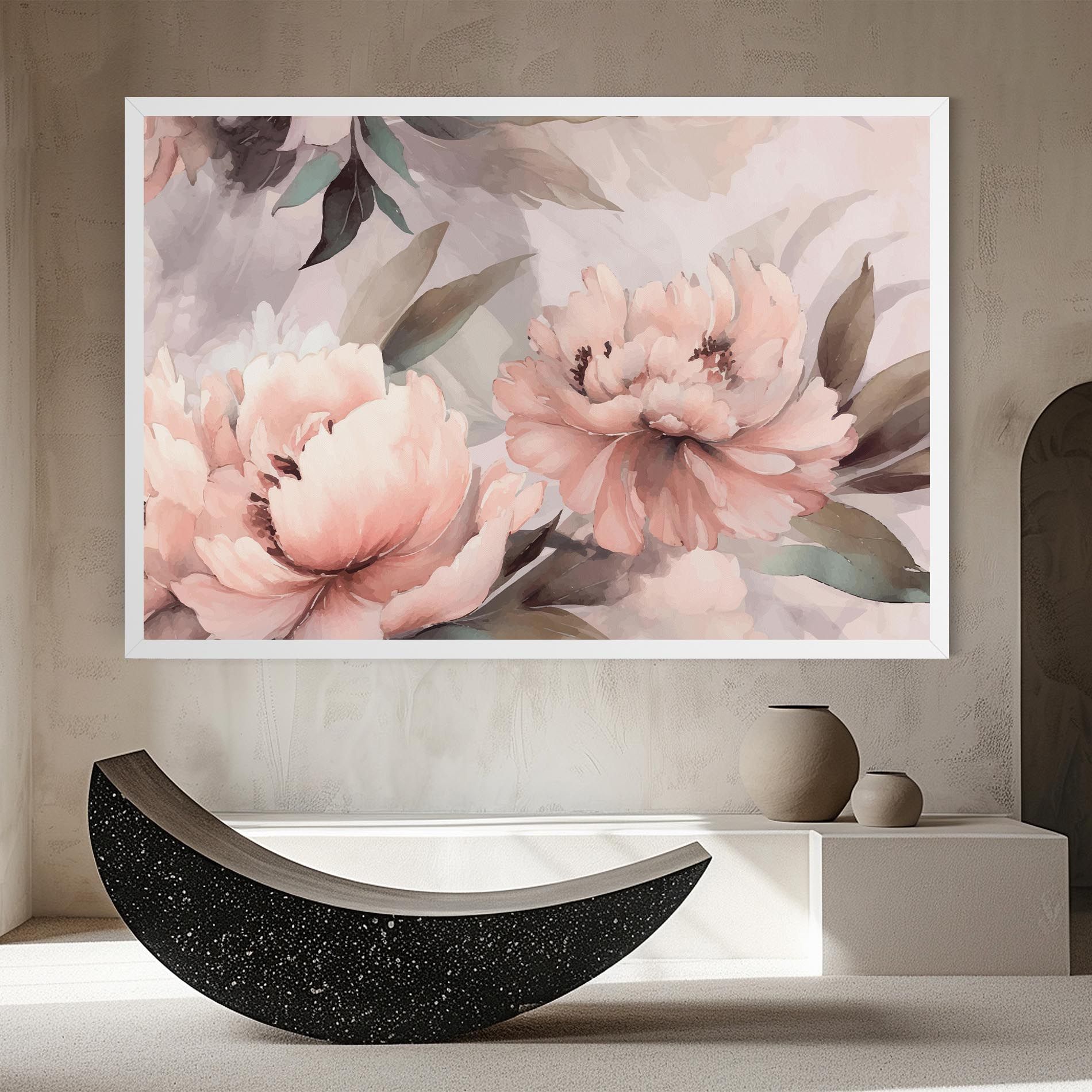 Dreamy Peony Art mockup 8