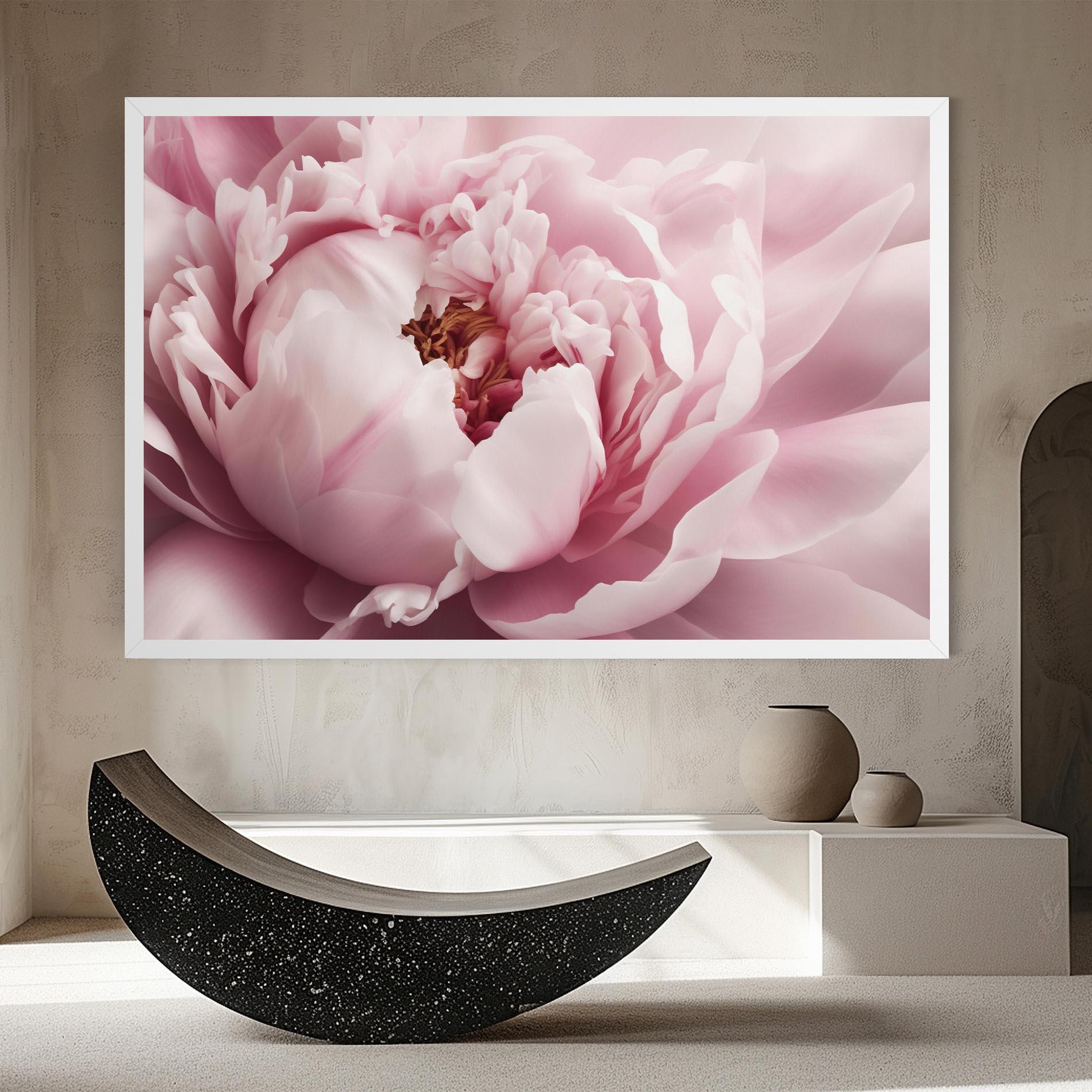 Leinwandbild Pastel Peony Petals mockup 8