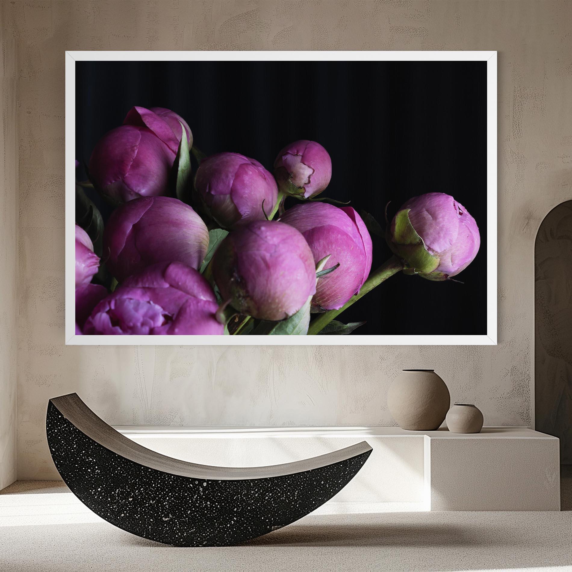 Leinwandbild Peony Buds mockup 8