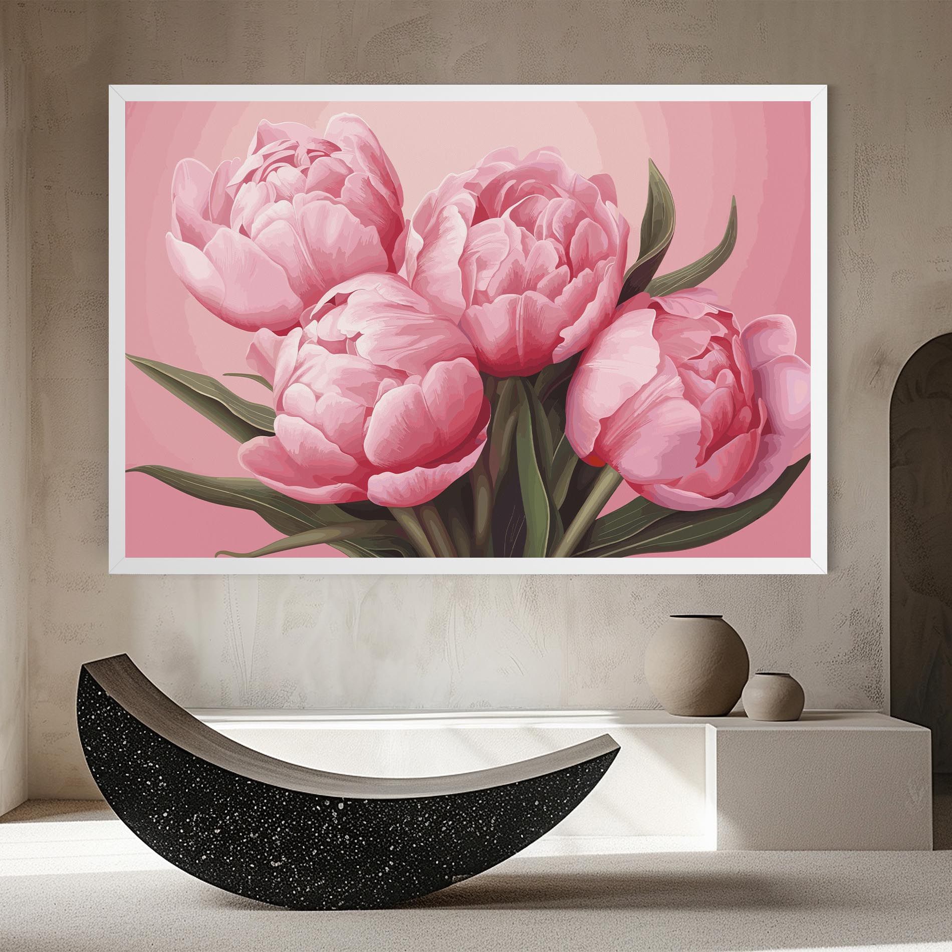 Peony On Pink mockup 8