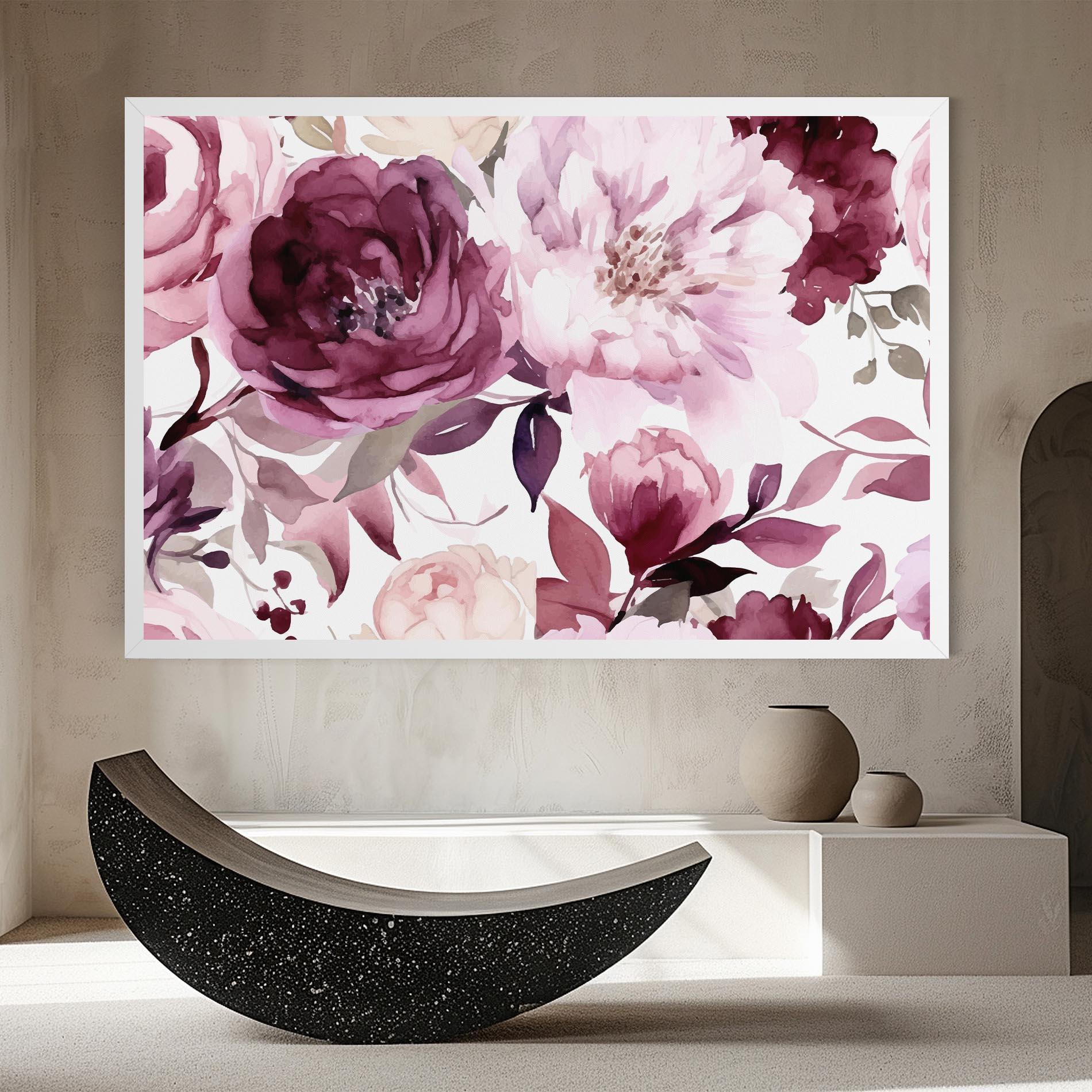 Leinwandbild Peony Pink Purple mockup 8